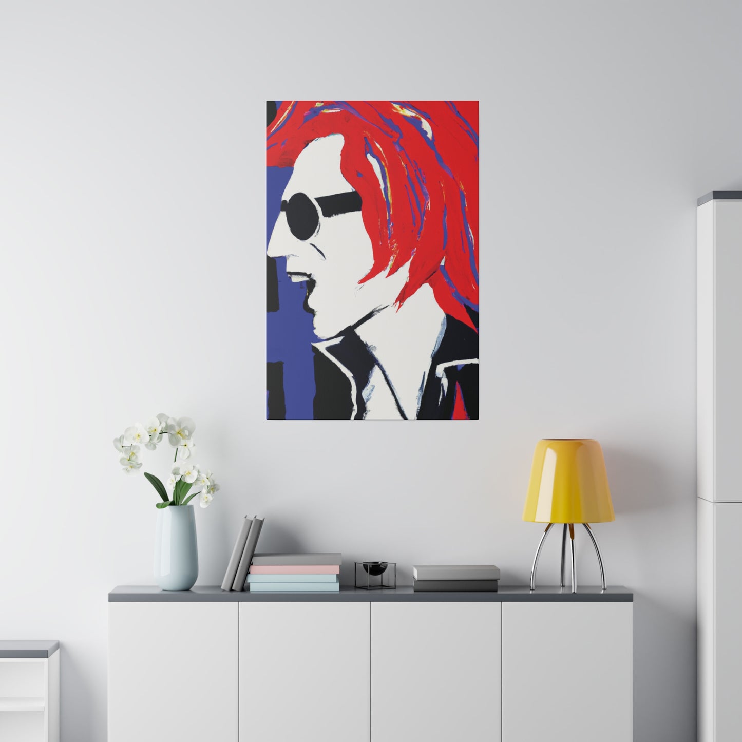 8372Z - Rockstar Painting Print | Face | Abstract | Poster | Home Decor | Wall Art | Music Art | Canvas