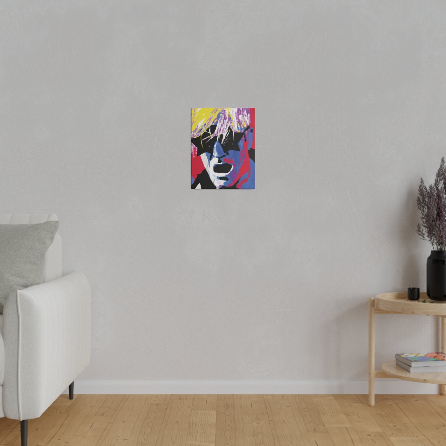 4837X - Rockstar Painting Print | Face | Abstract | Poster | Home Decor | Wall Art | Music Art | Canvas