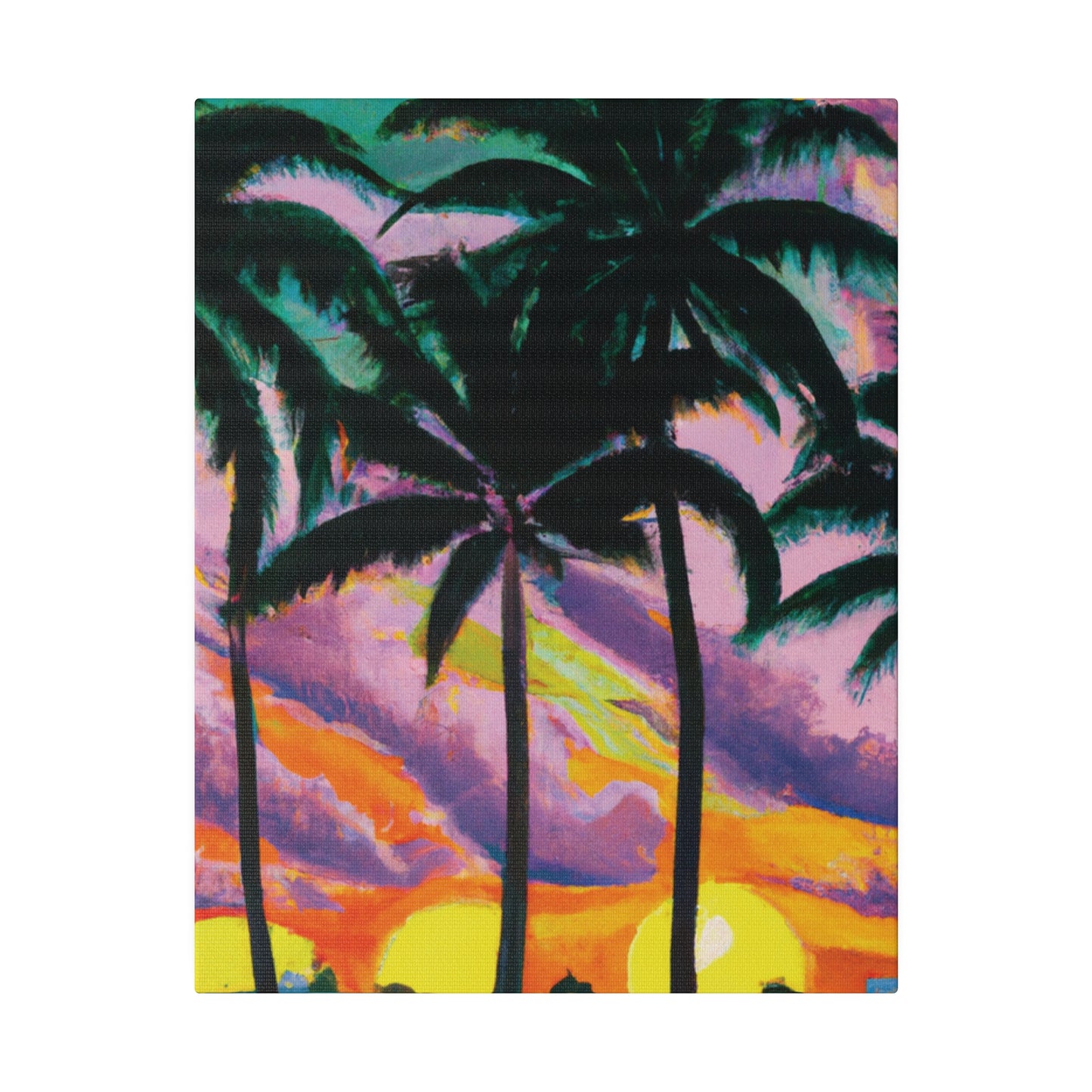 8789Q - Miami Beach Sunset Painting Print | Miami | Beach | Sunset | Poster | Home Decor | Wall Art | Canvas