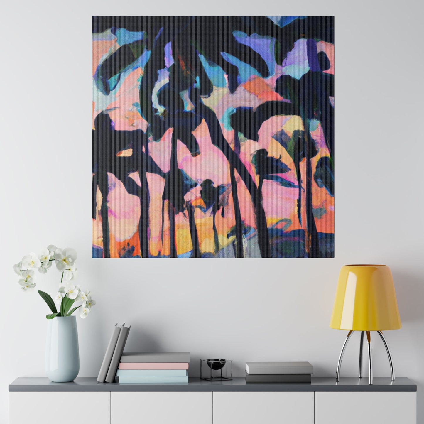 2754G - Miami Beach Sunset Painting Print | Miami | Beach | Sunset | Poster | Home Decor | Wall Art | Canvas