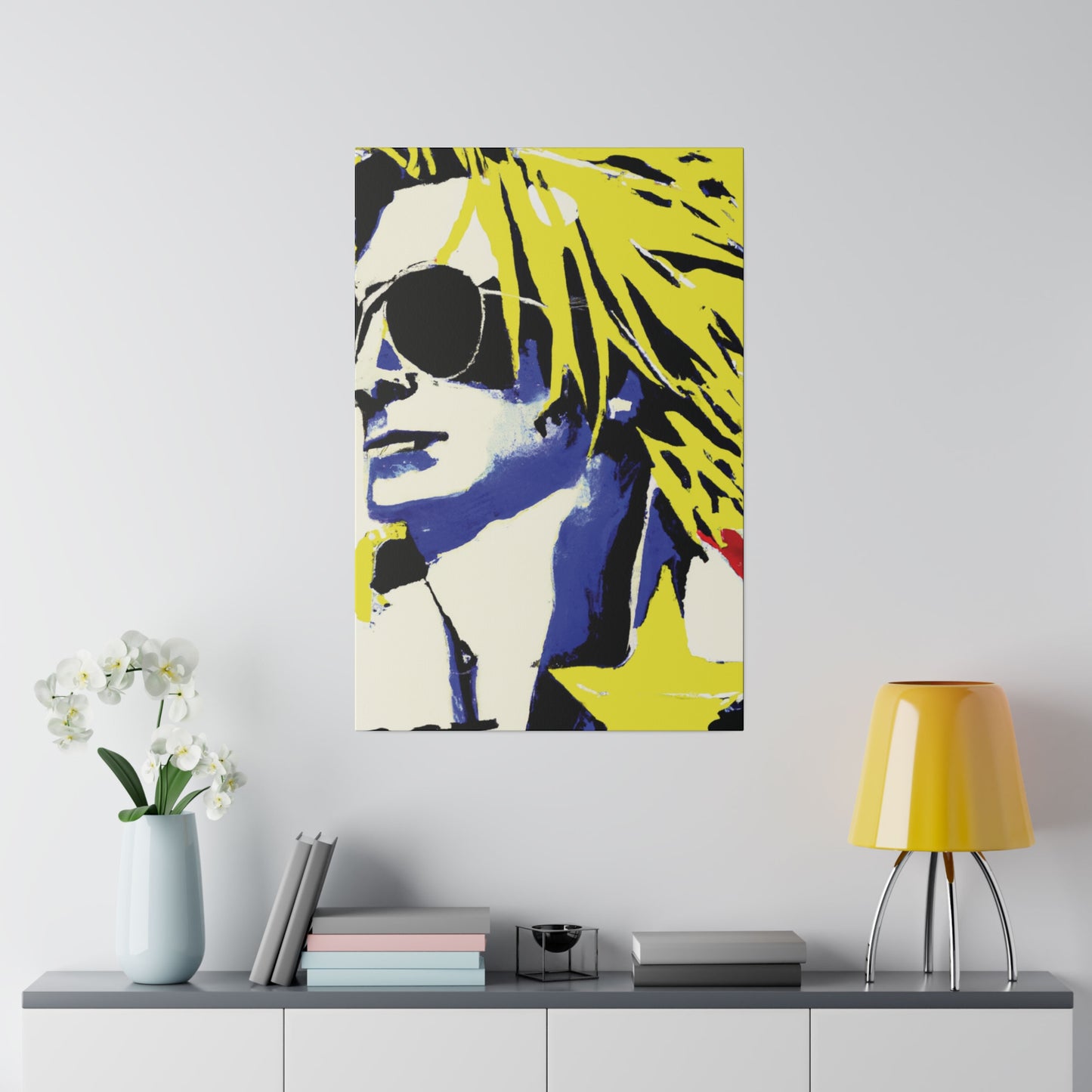 8928P - Rockstar Painting Print | Face | Abstract | Poster | Home Decor | Wall Art | Music Art | Canvas