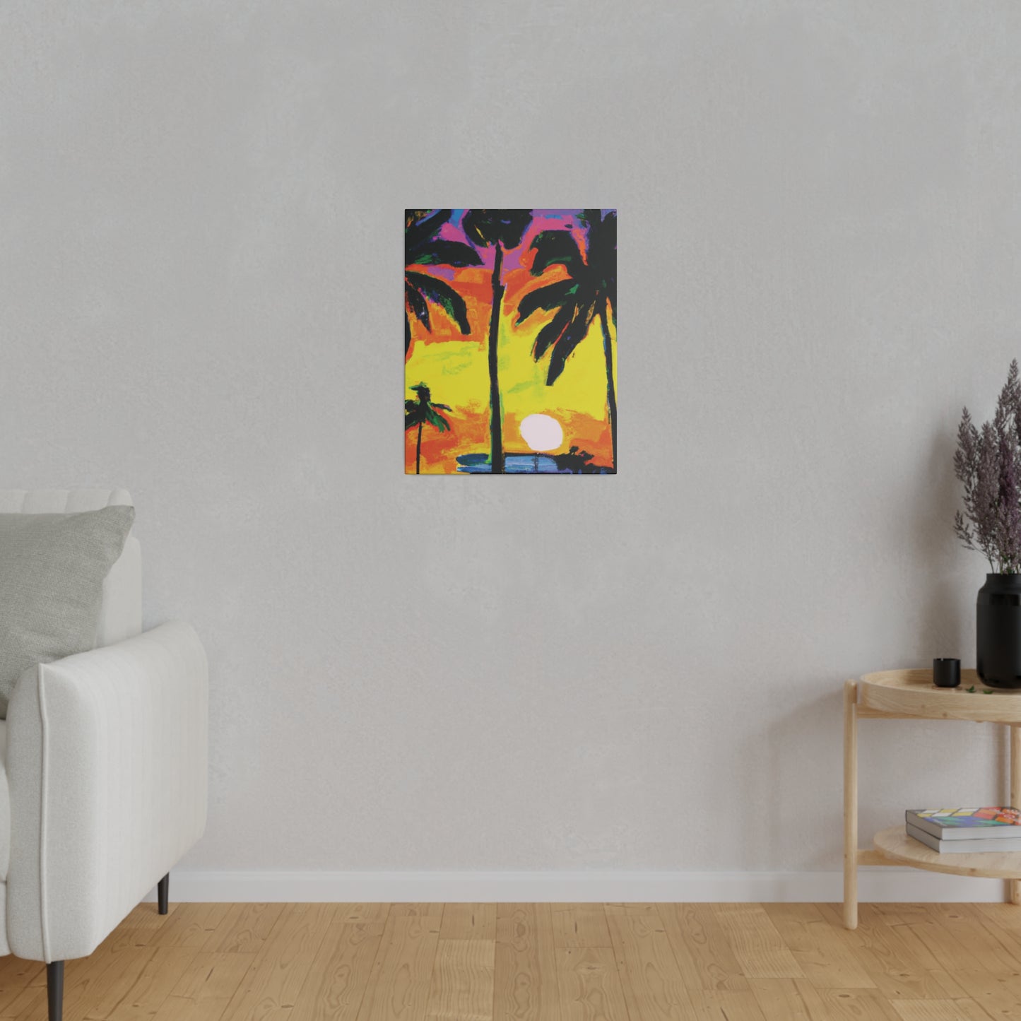 5285D - Miami Beach Sunset Painting Print | Miami | Beach | Sunset | Poster | Home Decor | Wall Art | Canvas