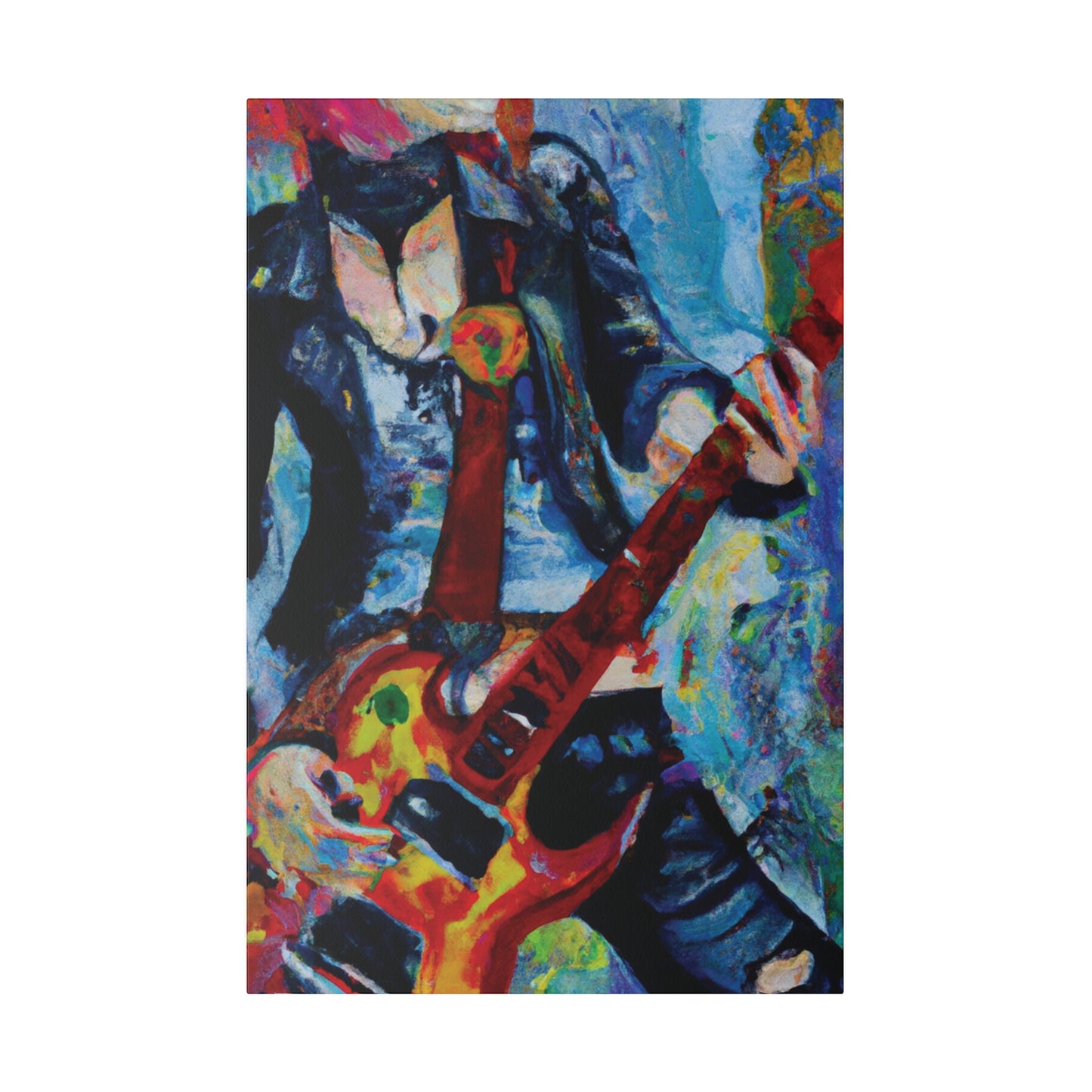 7105A - Rockstar Oil Painting Style Print | Poster | Home Decor | Wall Art | Music Art | Canvas