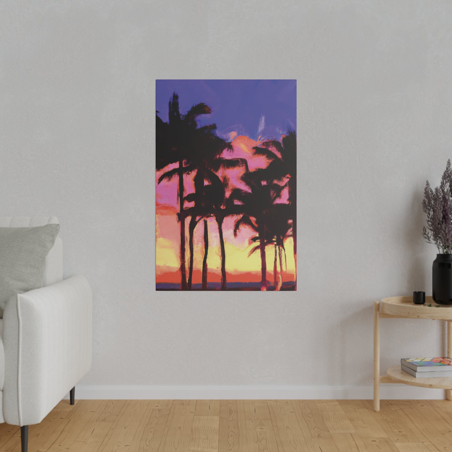 9365H - Miami Beach Sunset Painting Print | Miami | Beach | Sunset | Poster | Home Decor | Wall Art | Canvas