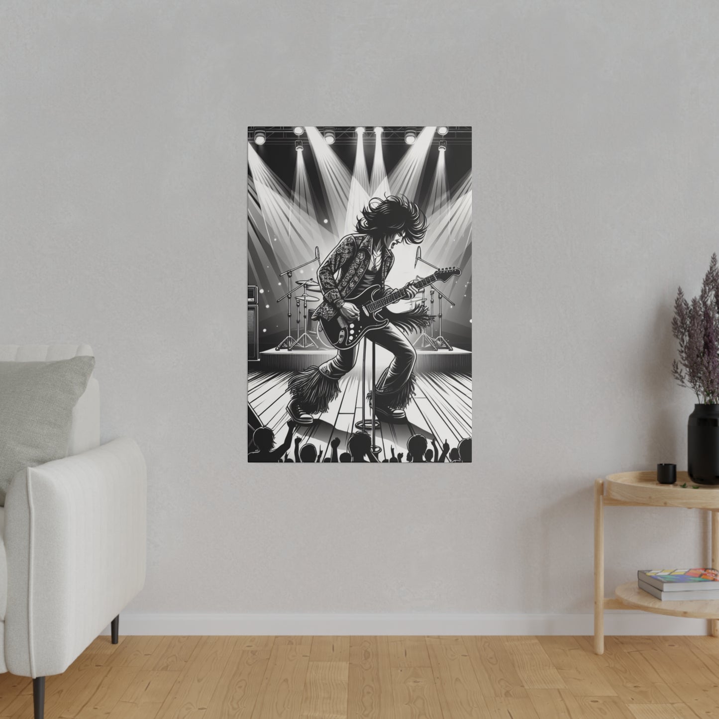 5283B - music art work, rockstar gifts, musician gift ideas, guitar art work, guitar artwork, guitar wall art canvas, playing guitar, decor