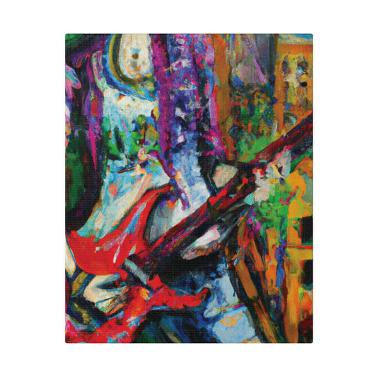 8263J - Rockstar Oil Painting Style Print | Poster | Home Decor | Wall Art | Music Art | Canvas