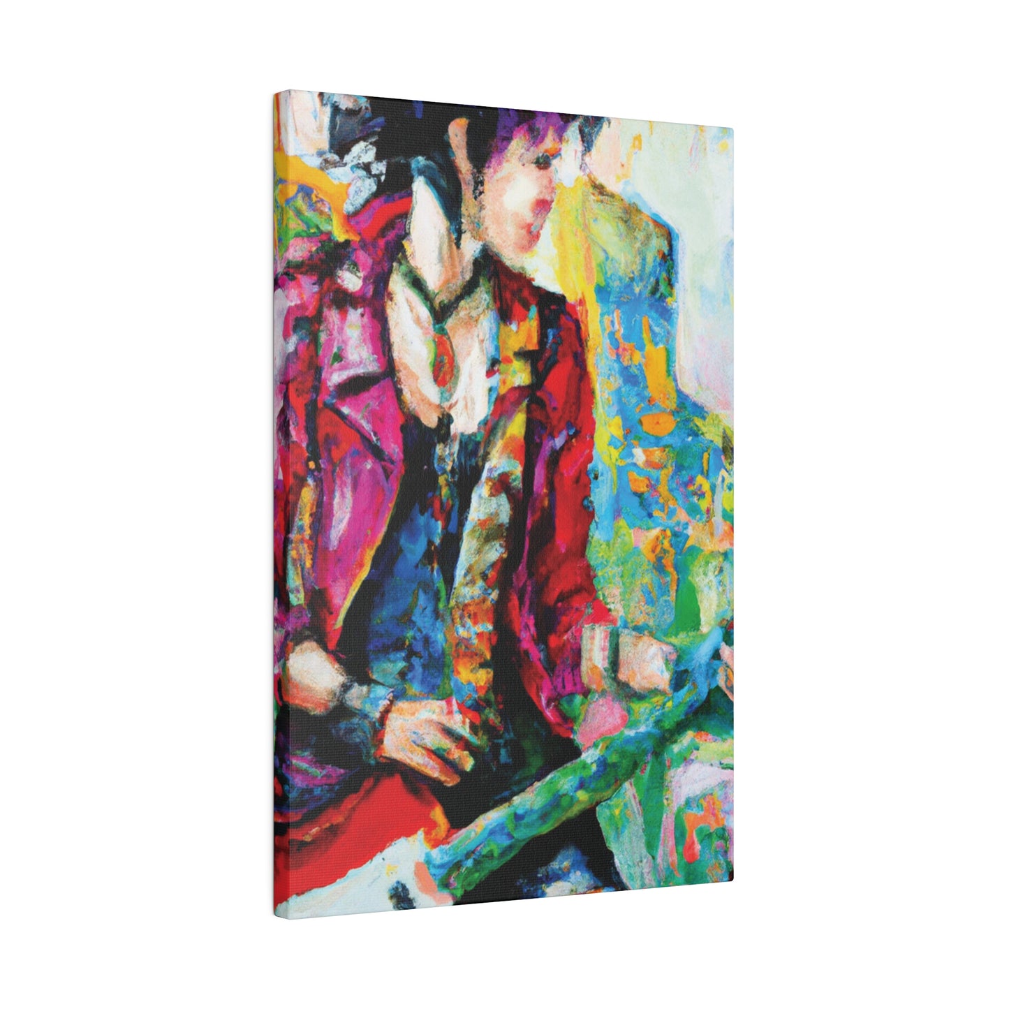 7234K - Rockstar Oil Painting Style Print | Poster | Home Decor | Wall Art | Music Art | Canvas