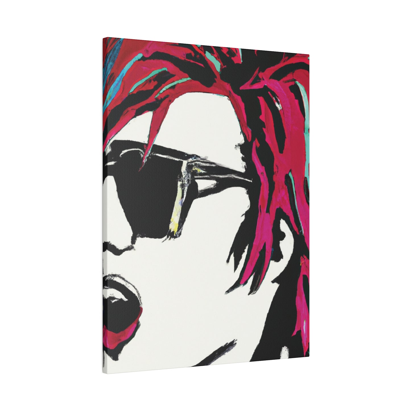 7835B - Rockstar Painting Print | Face | Abstract | Poster | Home Decor | Wall Art | Music Art | Canvas