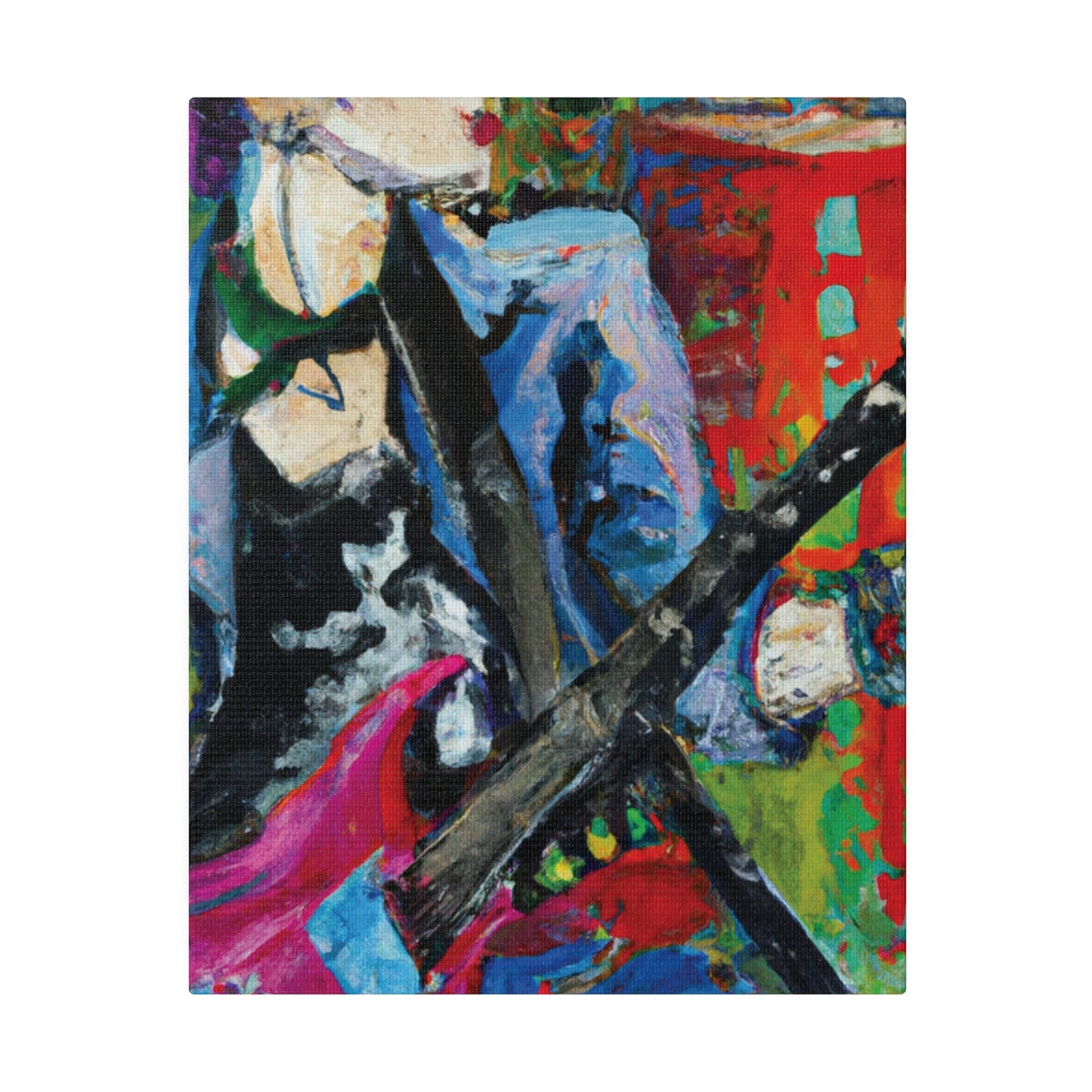 9194H - Rockstar Oil Painting Style Print | Poster | Home Decor | Wall Art | Music Art | Canvas