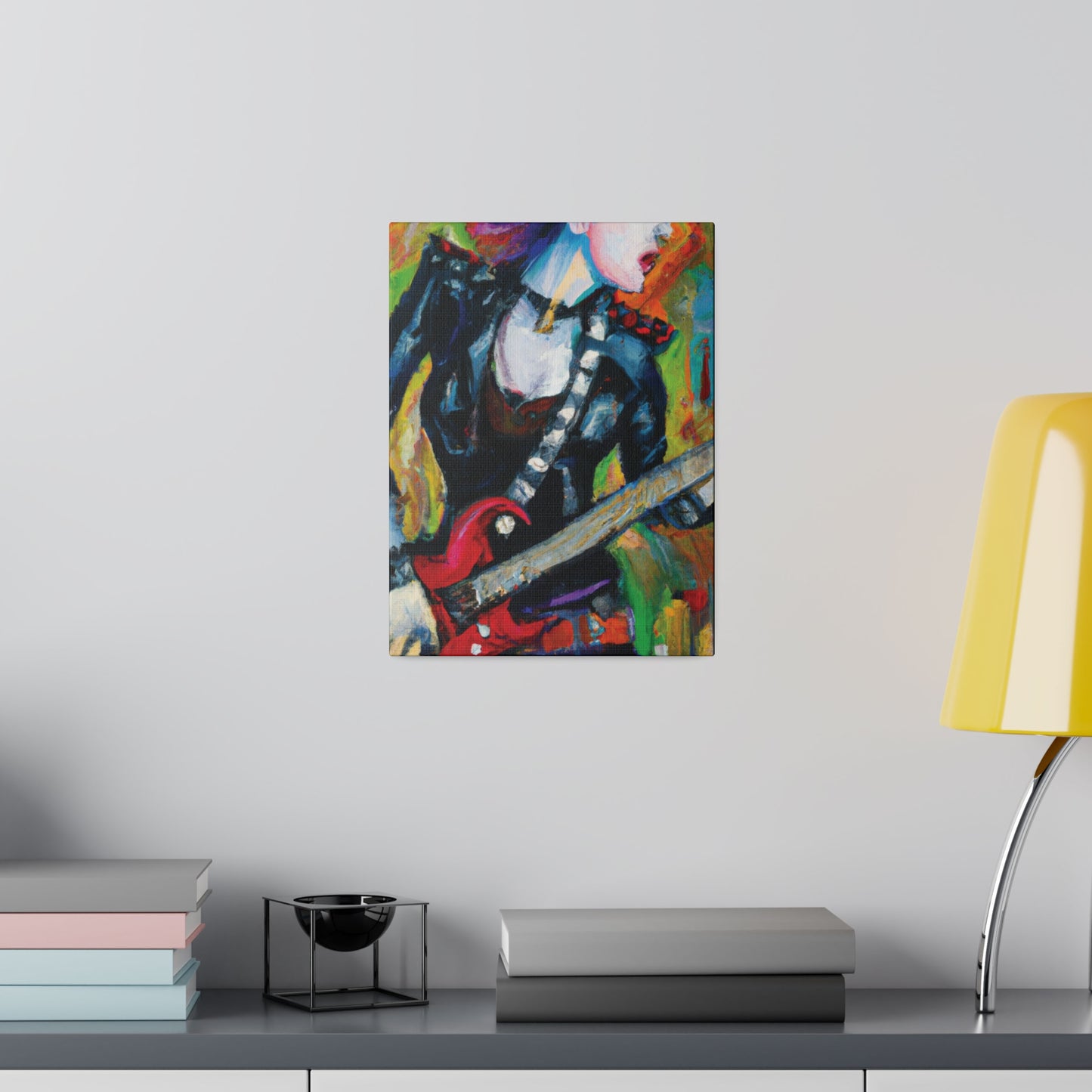 3315A - Rockstar Oil Painting Style Print | Poster | Home Decor | Wall Art | Music Art | Canvas