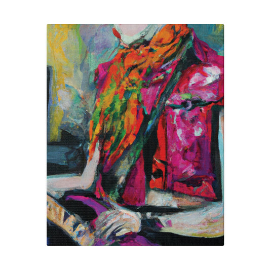 9053L - Rockstar Oil Painting Style Print | Poster | Home Decor | Wall Art | Music Art | Canvas
