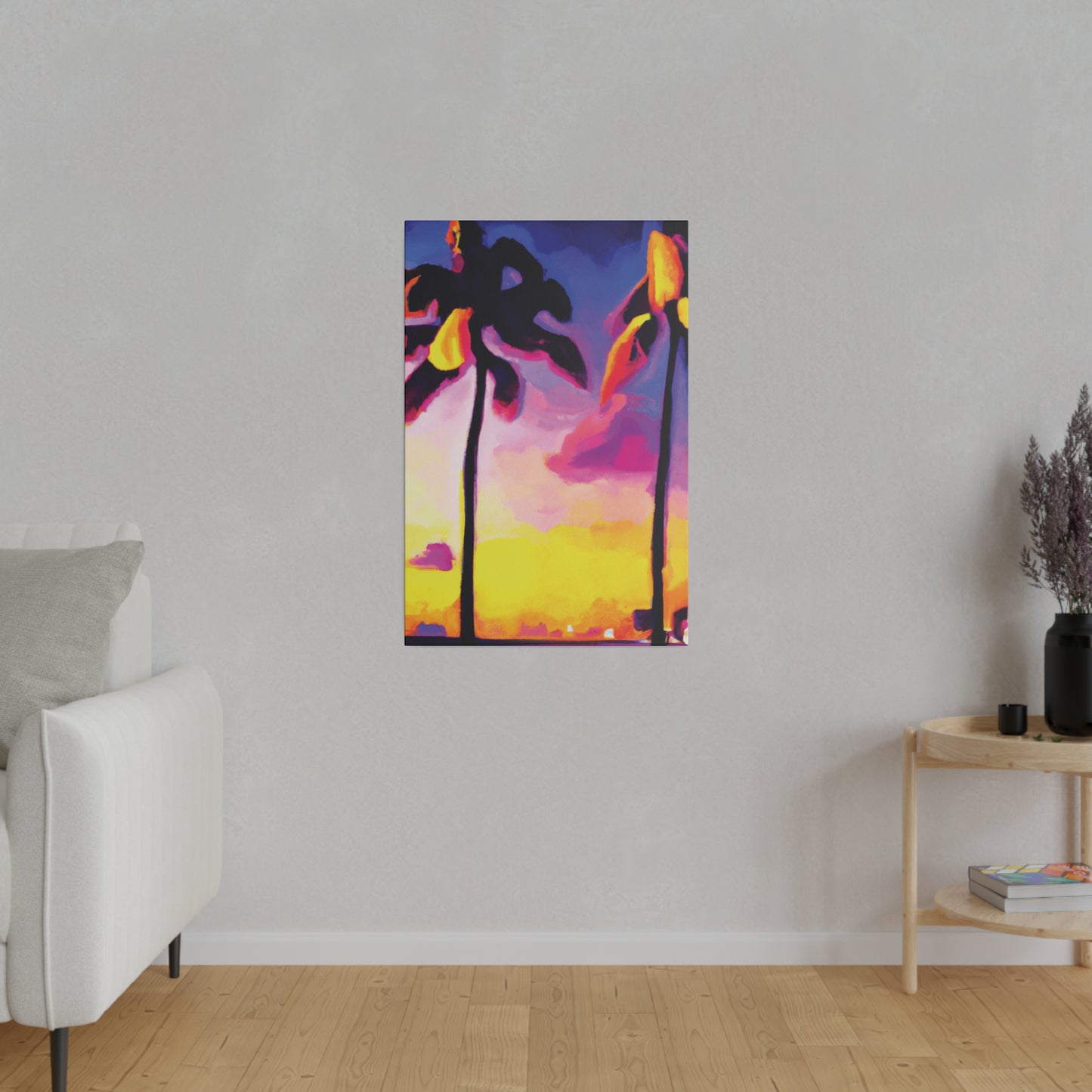 839P - Miami Beach Sunset Painting Print | Miami | Beach | Sunset | Poster | Home Decor | Wall Art | Canvas