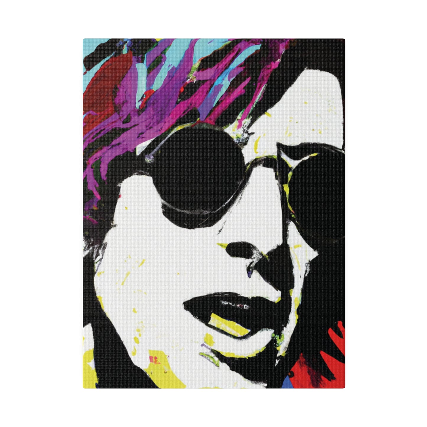 9436F - Rockstar Painting Print | Face | Abstract | Poster | Home Decor | Wall Art | Music Art | Canvas