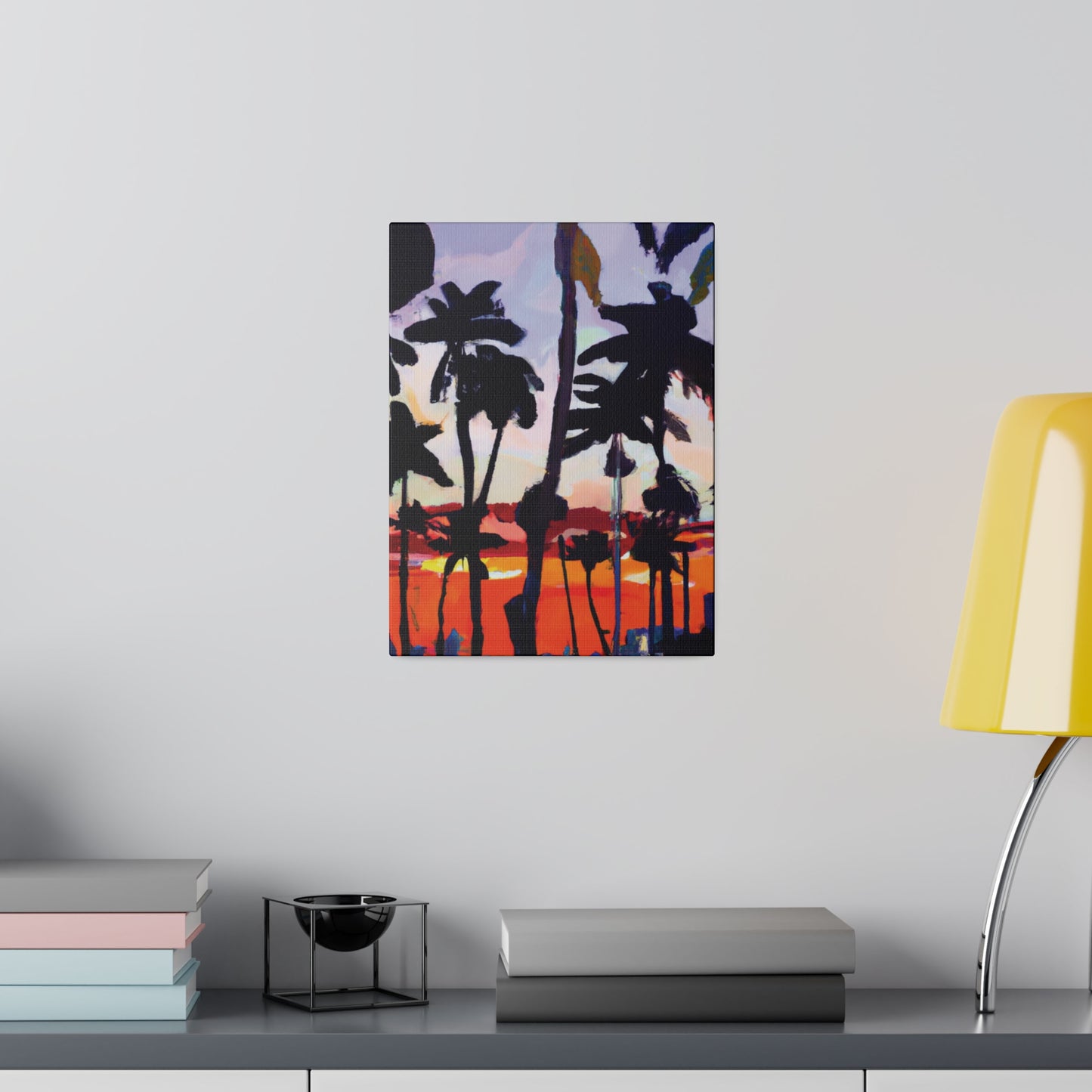 4161D - Miami Beach Sunset Painting Print | Miami | Beach | Sunset | Poster | Home Decor | Wall Art | Canvas