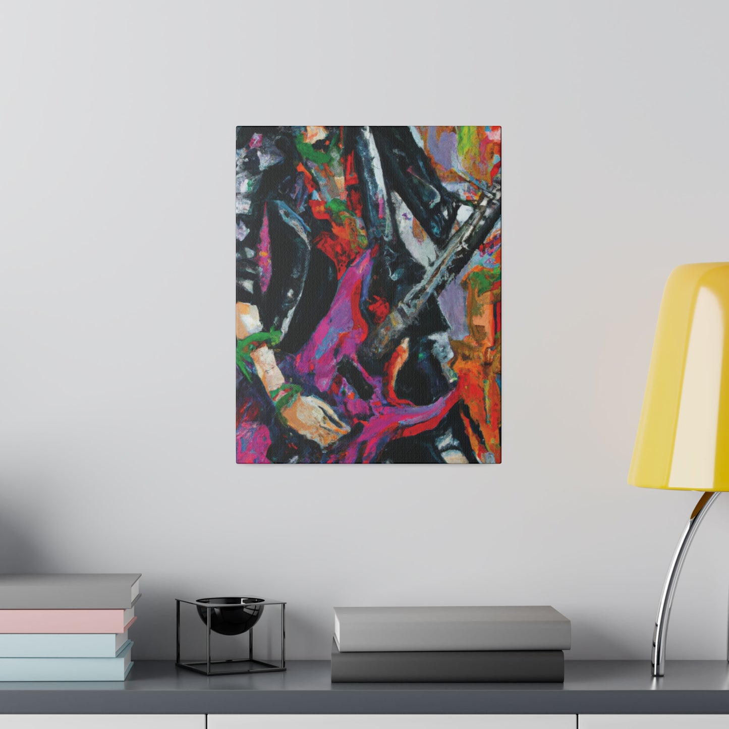3622Z - Rockstar Oil Painting Style Print | Poster | Home Decor | Wall Art | Music Art | Canvas