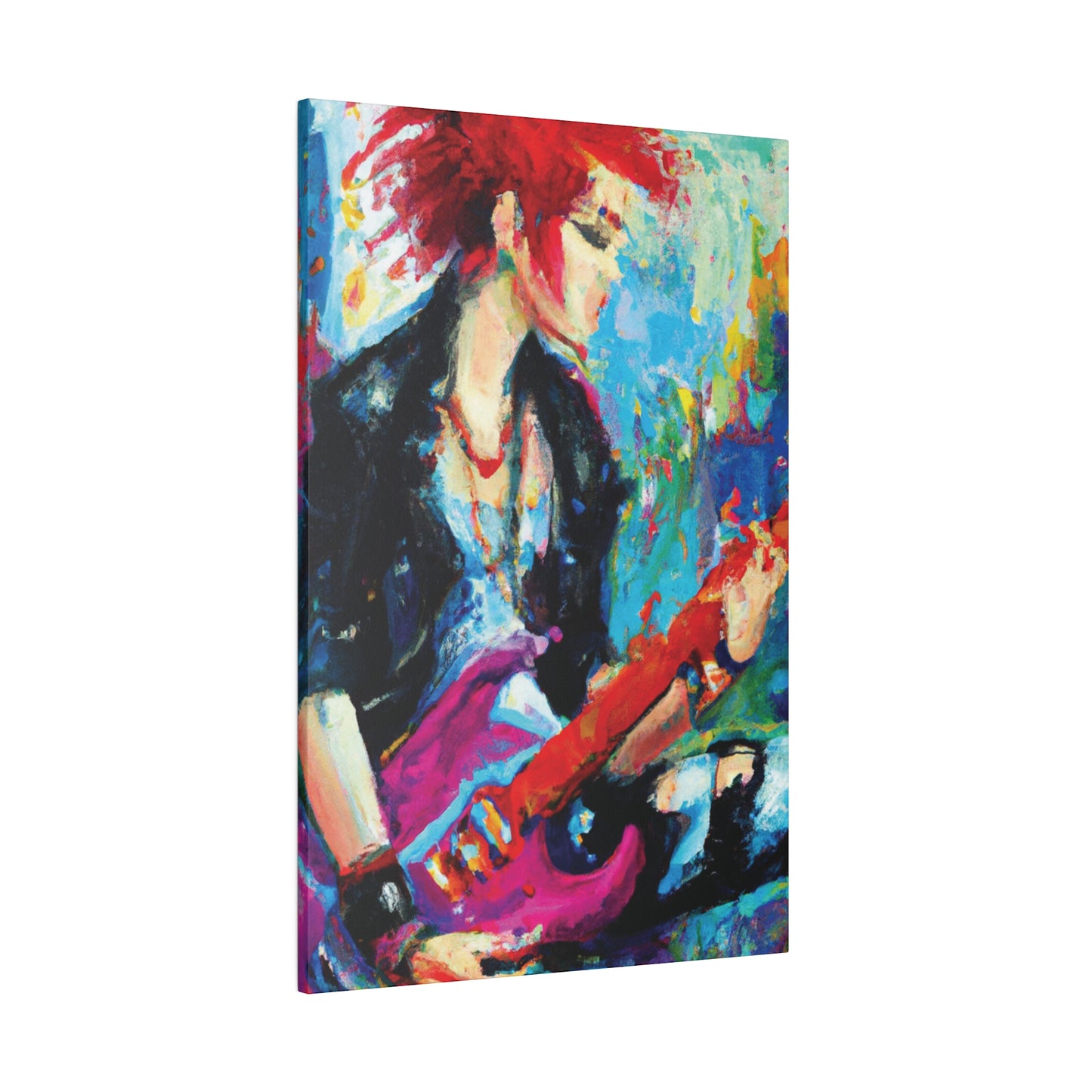 6476F - Rockstar Oil Painting Style Print | Poster | Home Decor | Wall Art | Music Art | Canvas