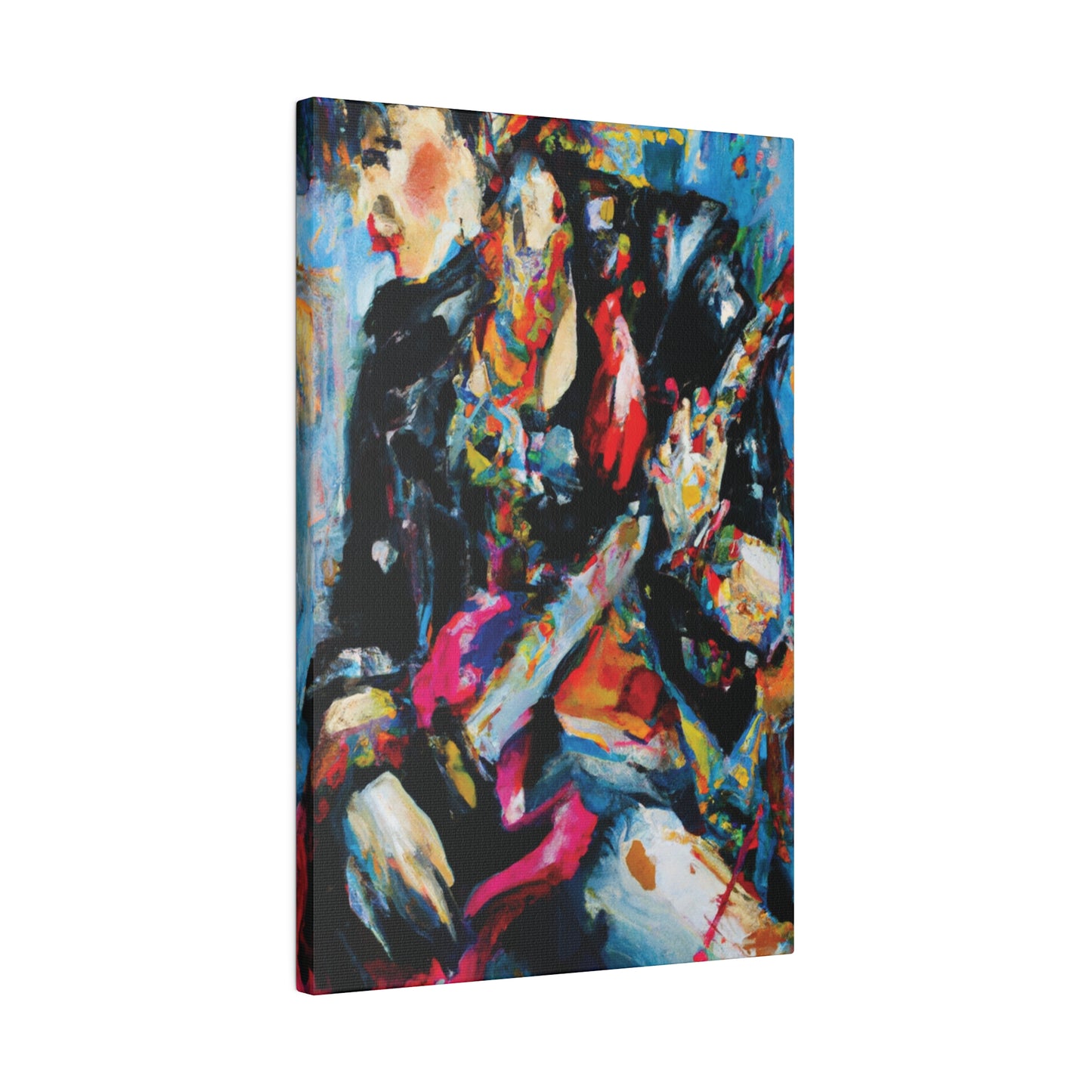 7248A - Rockstar Oil Painting Style Print | Poster | Home Decor | Wall Art | Music Art | Canvas