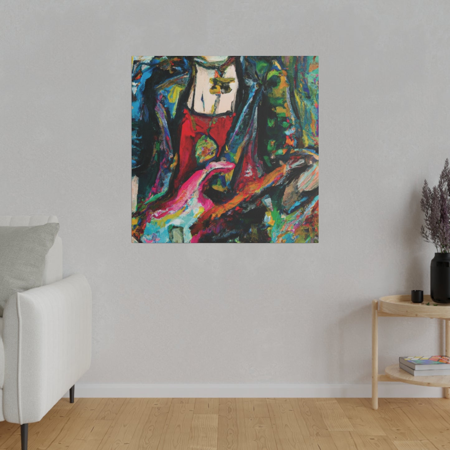 4558Z - Rockstar Oil Painting Style Print | Poster | Home Decor | Wall Art | Music Art | Canvas