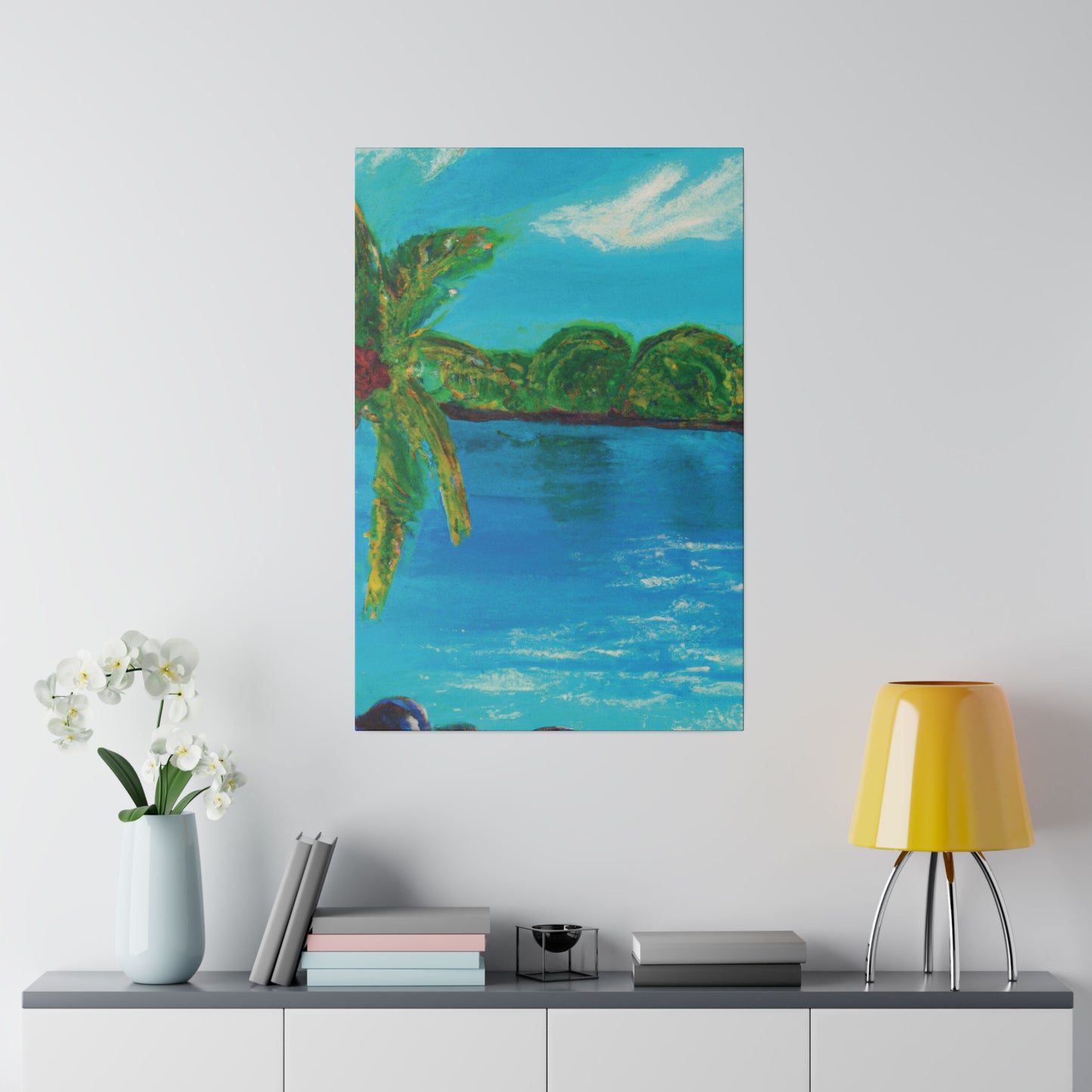 4245A - Bahamas Ocean Painting Print | Bahamas | Ocean | Beach | Poster | Home Decor | Wall Art | Canvas