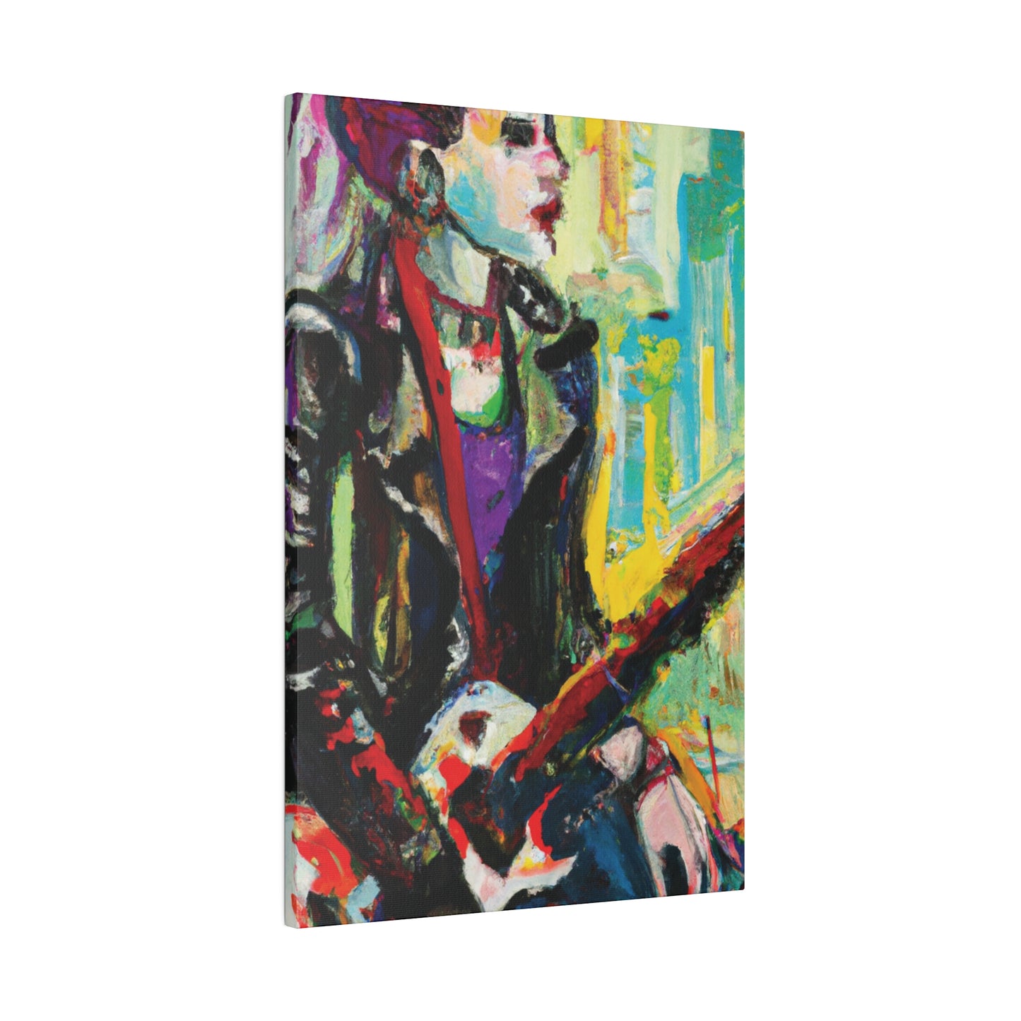 4247P - Rockstar Oil Painting Style Print | Poster | Home Decor | Wall Art | Music Art | Canvas