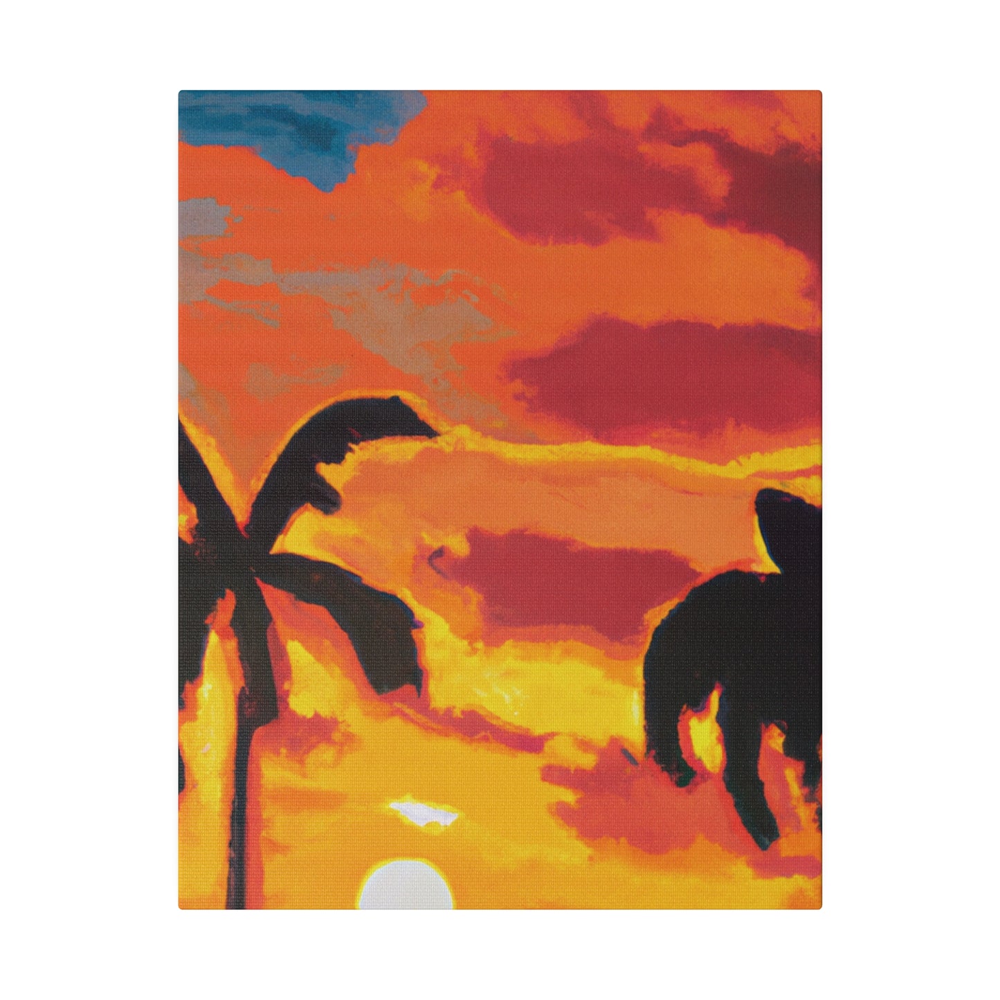 497L - Miami Beach Sunset Painting Print | Miami | Beach | Sunset | Poster | Home Decor | Wall Art | Canvas