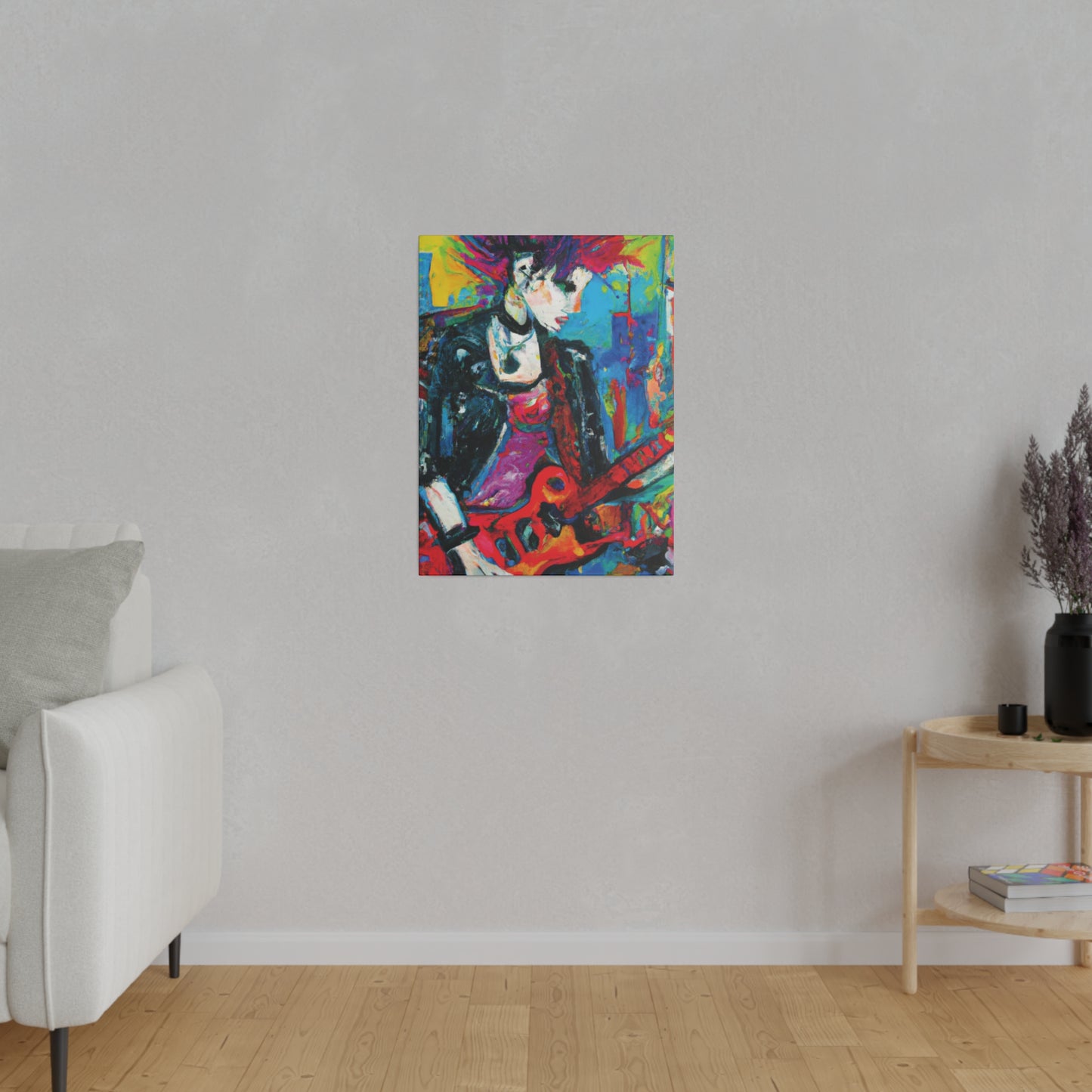 9051F - Rockstar Oil Painting Style Print | Poster | Home Decor | Wall Art | Music Art | Canvas