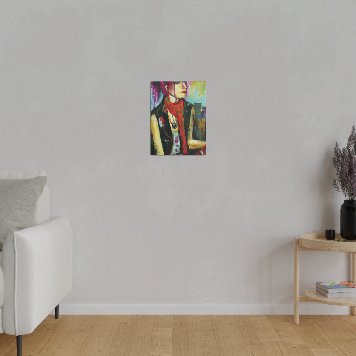 9141P - Rockstar Oil Painting Style Print | Poster | Home Decor | Wall Art | Music Art | Canvas
