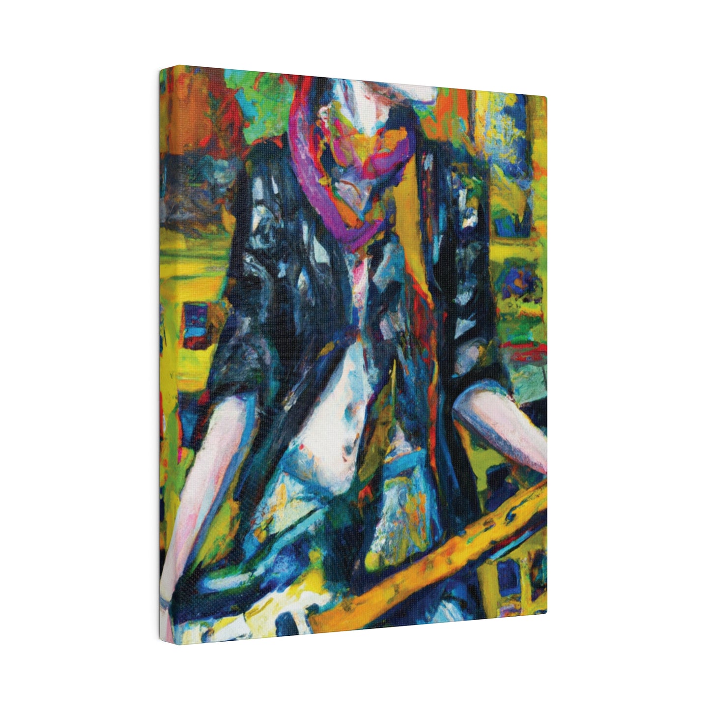 3589A - Rockstar Oil Painting Style Print | Poster | Home Decor | Wall Art | Music Art | Canvas
