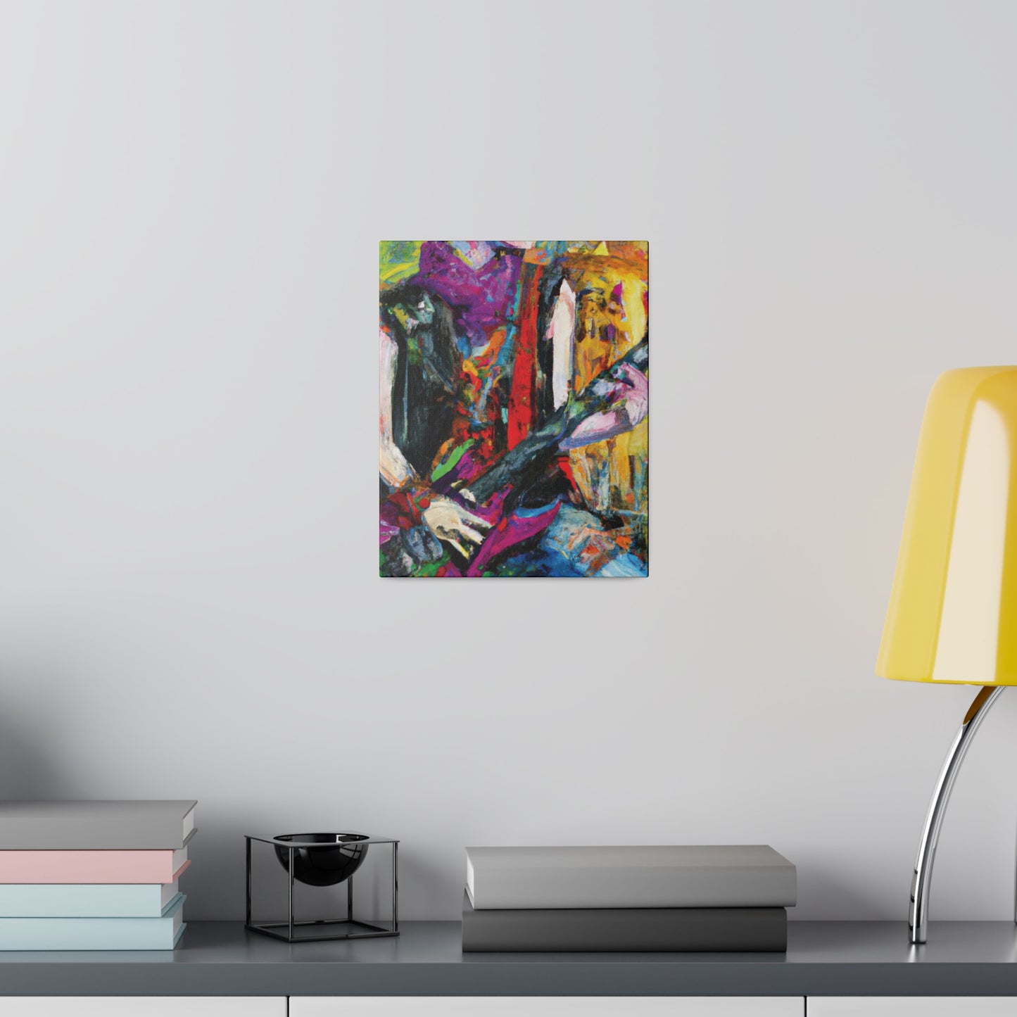 3088A - Rockstar Oil Painting Style Print | Poster | Home Decor | Wall Art | Music Art | Canvas