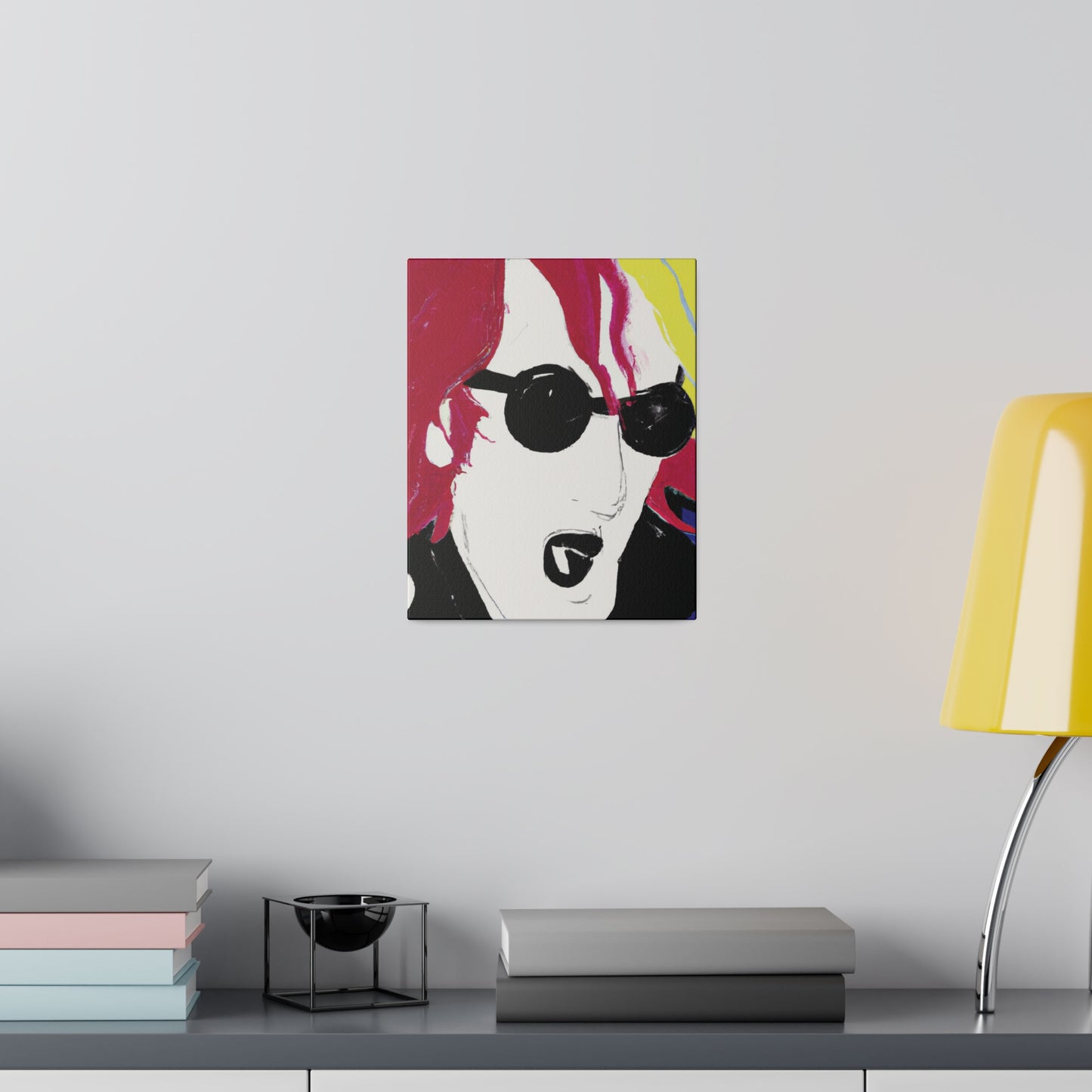 6485Q - Rockstar Painting Print | Face | Abstract | Poster | Home Decor | Wall Art | Music Art | Canvas