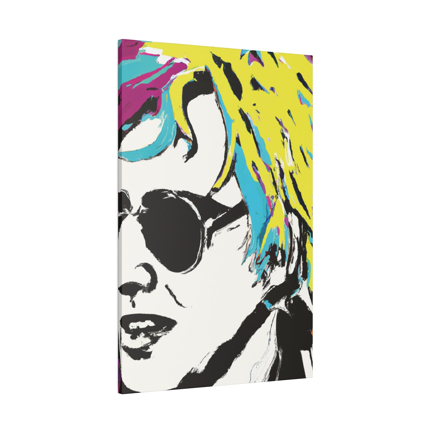 3921R - Rockstar Painting Print | Face | Abstract | Poster | Home Decor | Wall Art | Music Art | Canvas