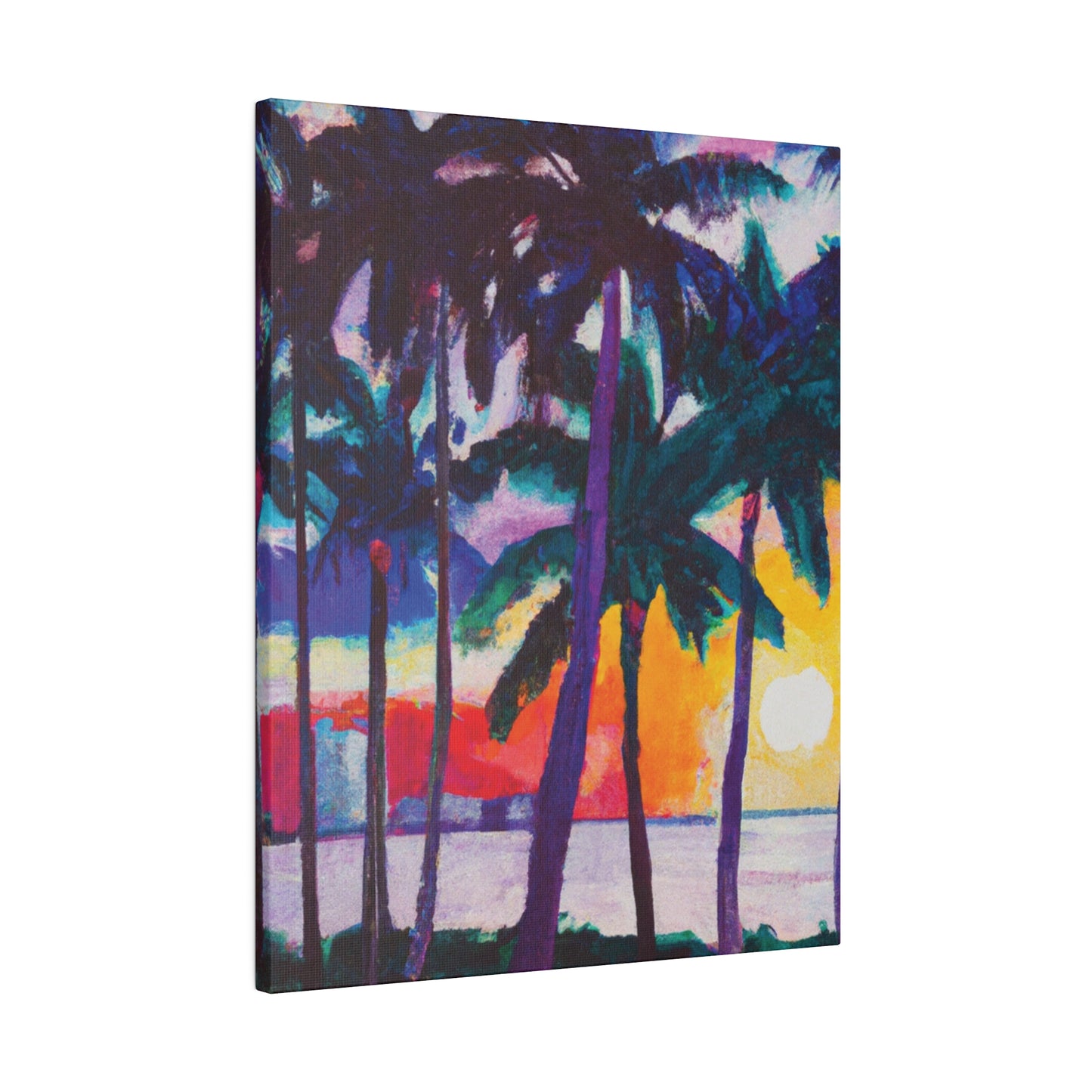 3259X - Miami Beach Sunset Painting Print | Miami | Beach | Sunset | Poster | Home Decor | Wall Art | Canvas