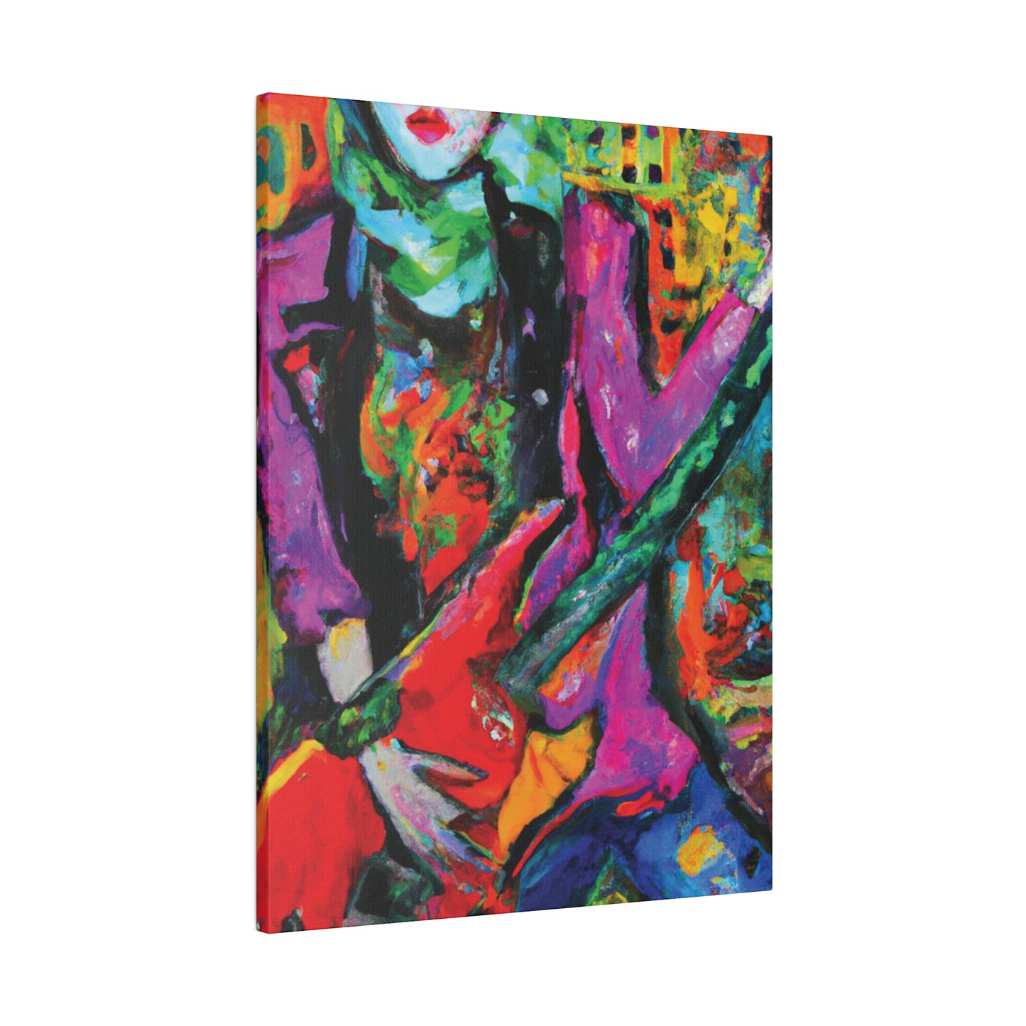 3861D - Rockstar Oil Painting Style Print | Poster | Home Decor | Wall Art | Music Art | Canvas