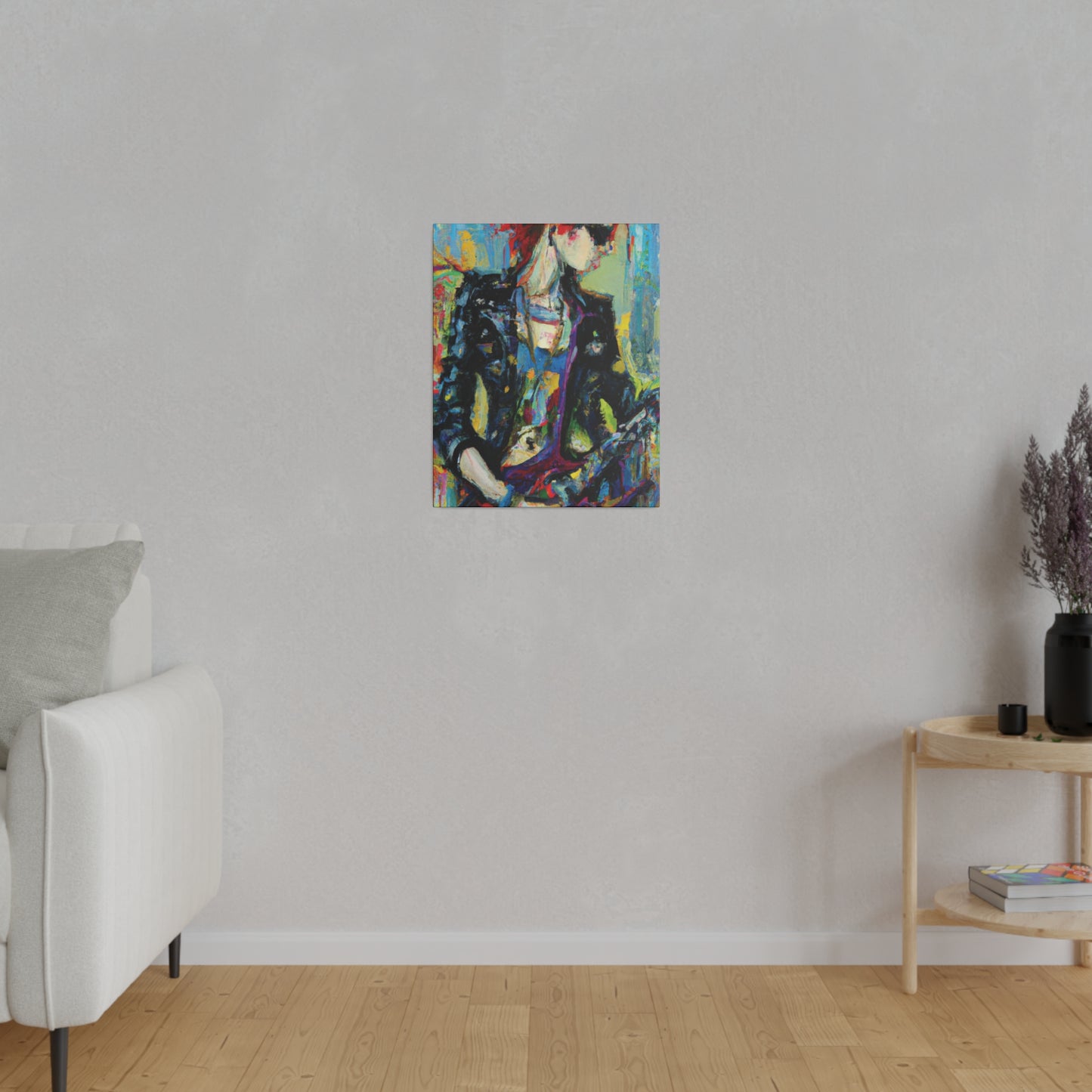 9745J - Rockstar Oil Painting Style Print | Poster | Home Decor | Wall Art | Music Art | Canvas