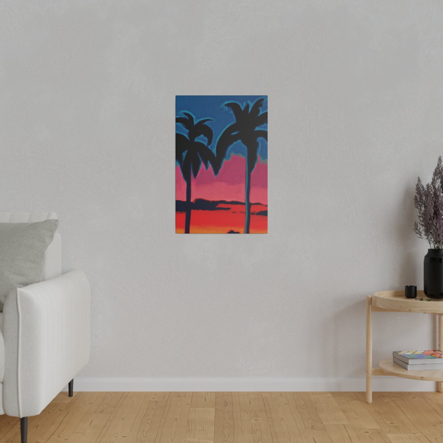 2545B - Miami Beach Sunset Painting Print | Miami | Beach | Sunset | Poster | Home Decor | Wall Art | Canvas