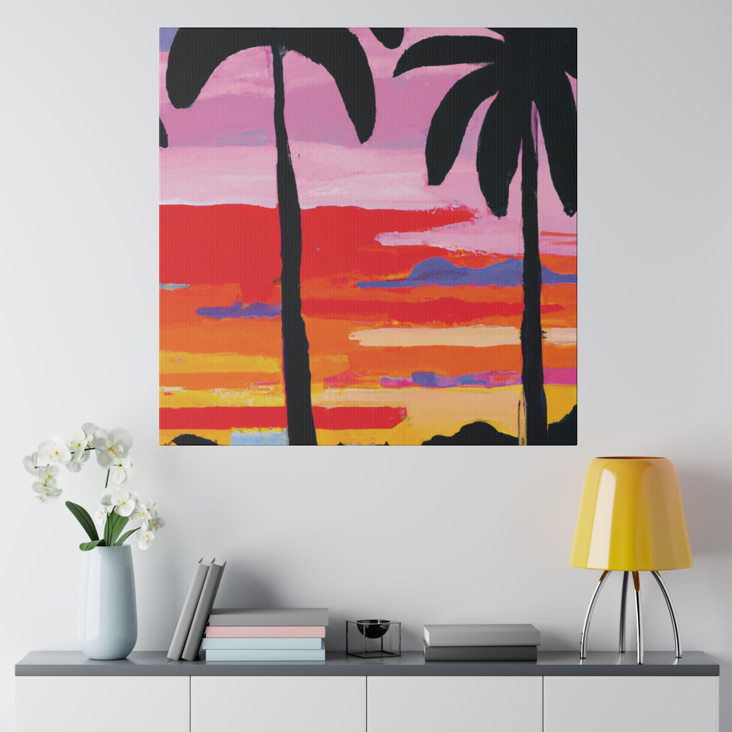 8284X - Miami Beach Sunset Painting Print | Miami | Beach | Sunset | Poster | Home Decor | Wall Art | Canvas