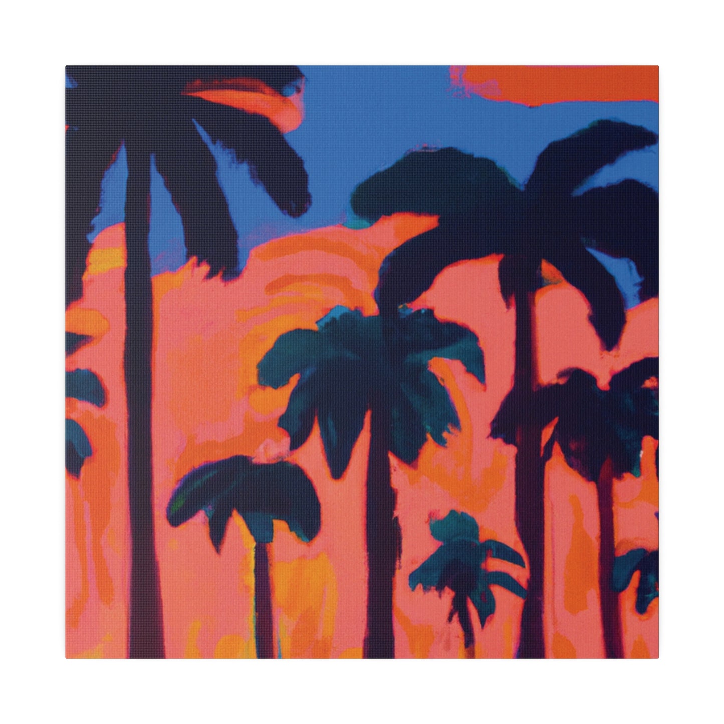 3239C - Miami Beach Sunset Painting Print | Miami | Beach | Sunset | Poster | Home Decor | Wall Art | Canvas