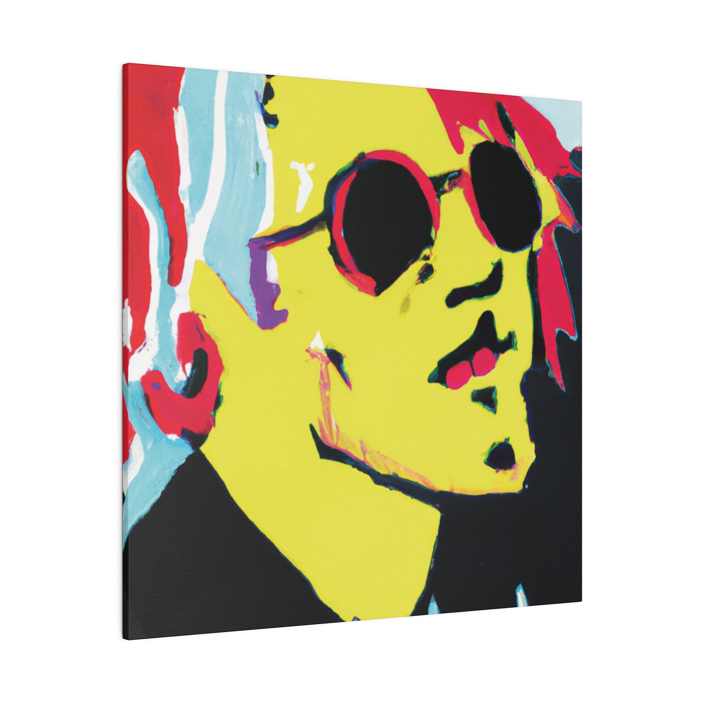 6475K - Rockstar Painting Print | Face | Abstract | Poster | Home Decor | Wall Art | Music Art | Canvas