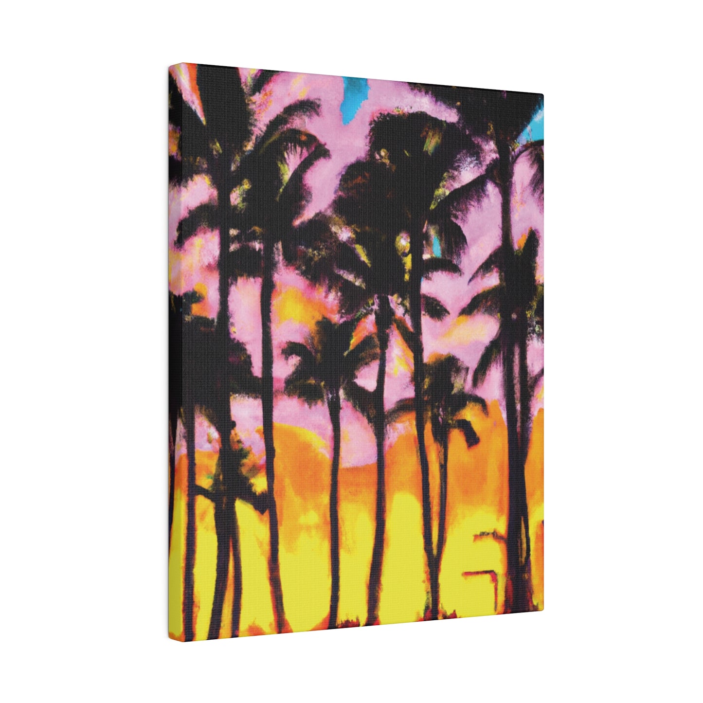 6202Q - Miami Beach Sunset Painting Print | Miami | Beach | Sunset | Poster | Home Decor | Wall Art | Canvas