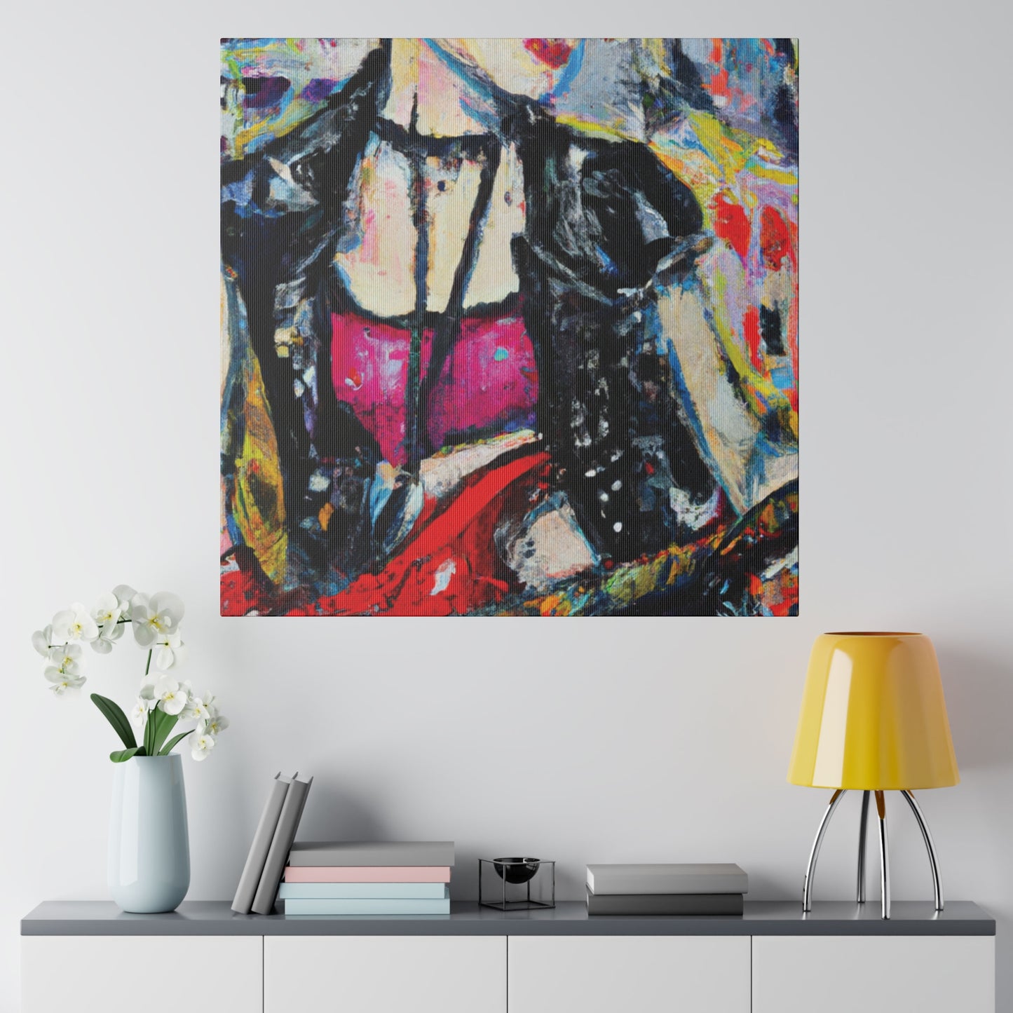 6167B - Rockstar Oil Painting Style Print | Poster | Home Decor | Wall Art | Music Art | Canvas