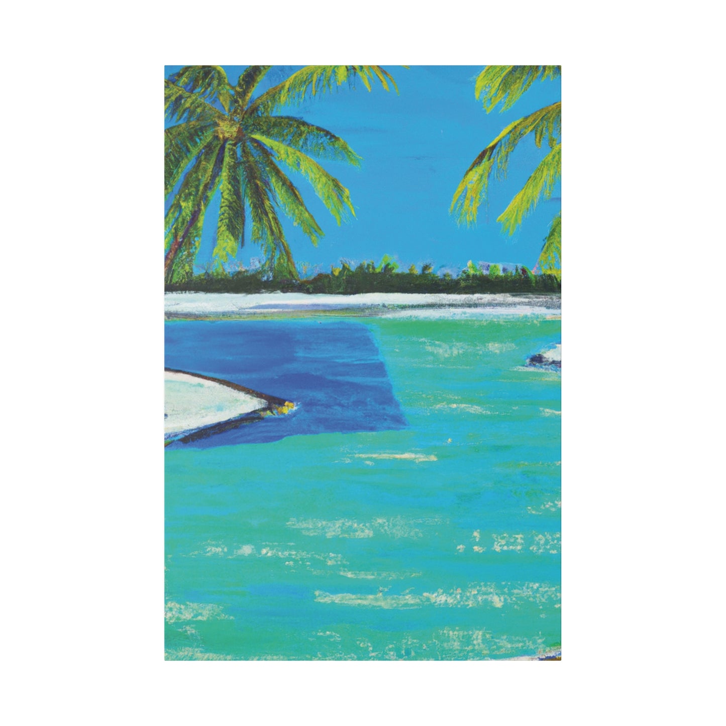 9761V - Bahamas Ocean Painting Print | Bahamas | Ocean | Beach | Poster | Home Decor | Wall Art | Canvas