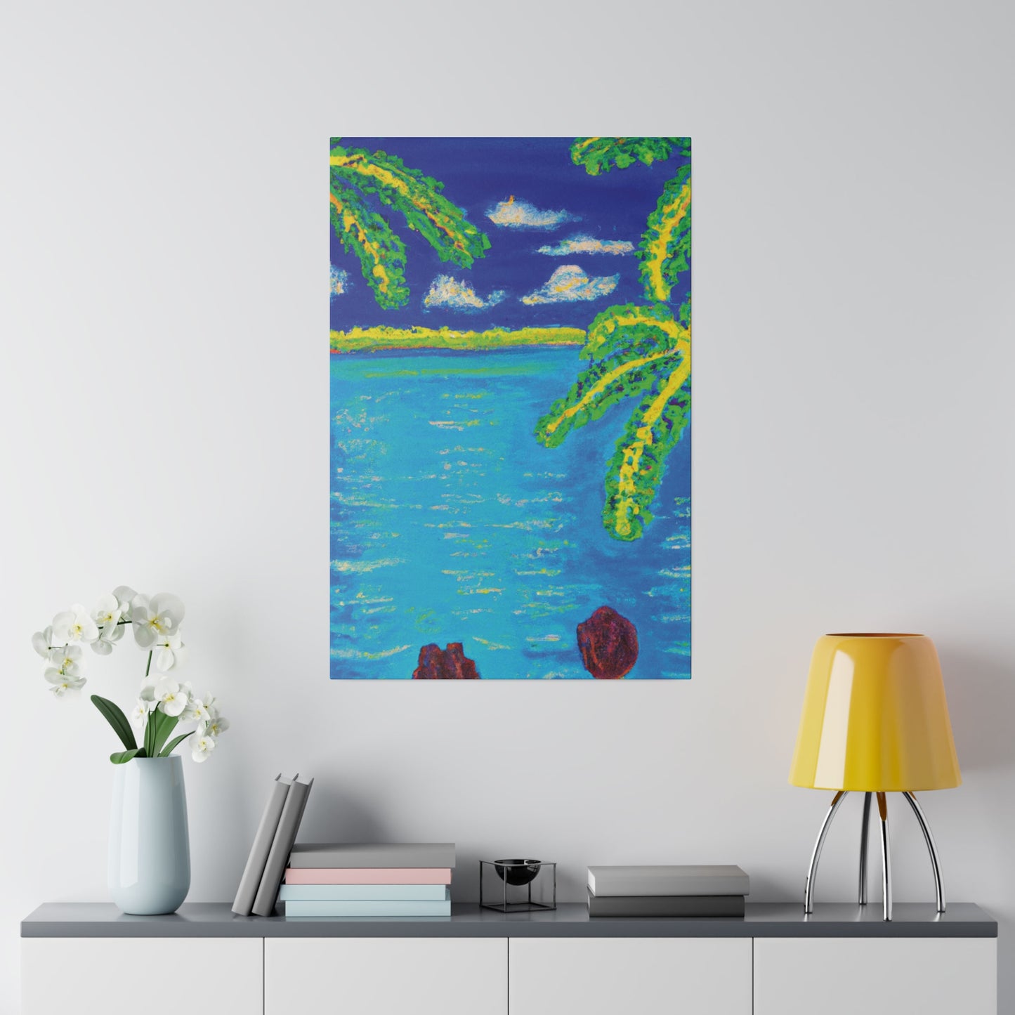 9774Z - Bahamas Ocean Painting Print | Bahamas | Ocean | Beach | Poster | Home Decor | Wall Art | Canvas