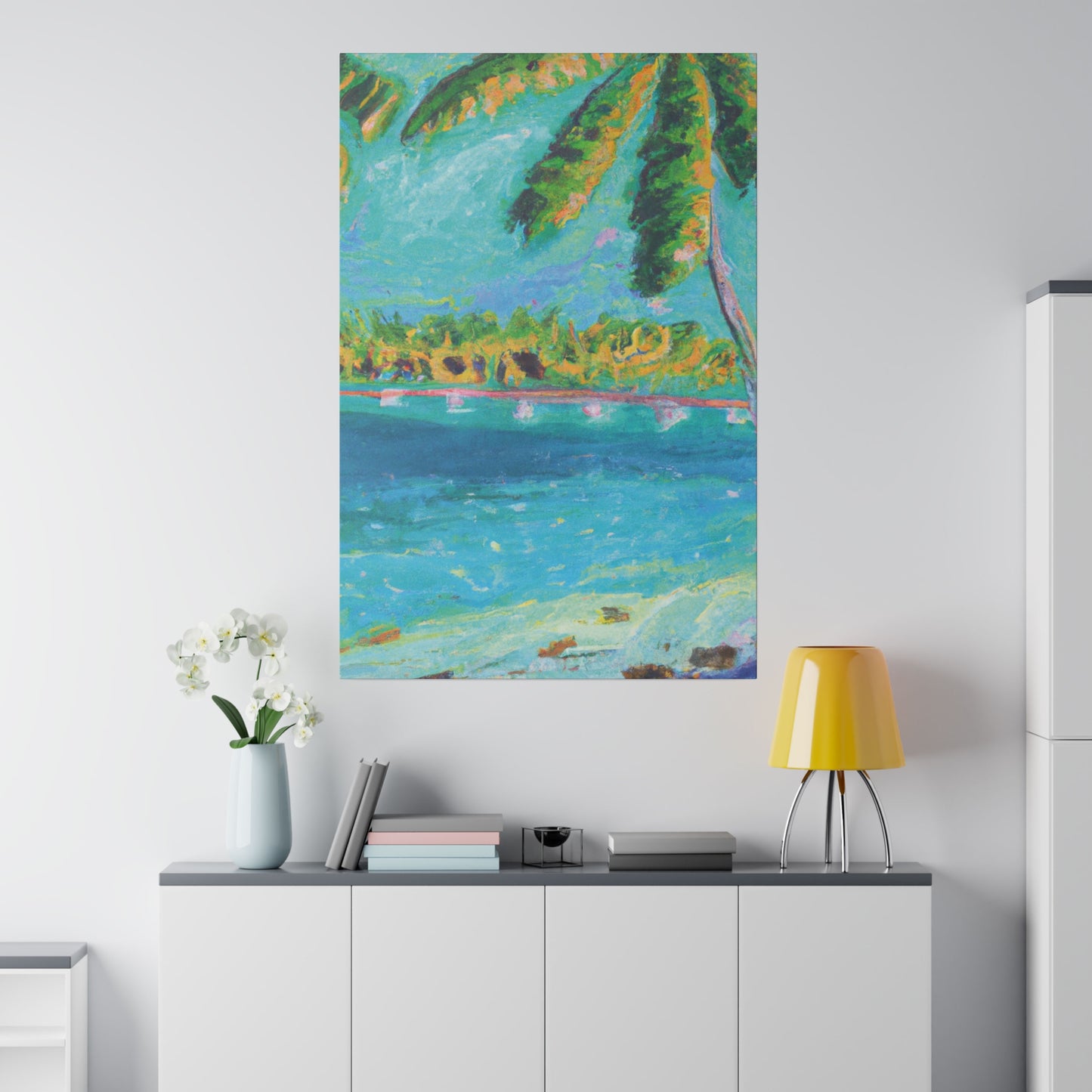 4831J - Bahamas Ocean Painting Print | Bahamas | Ocean | Beach | Poster | Home Decor | Wall Art | Canvas