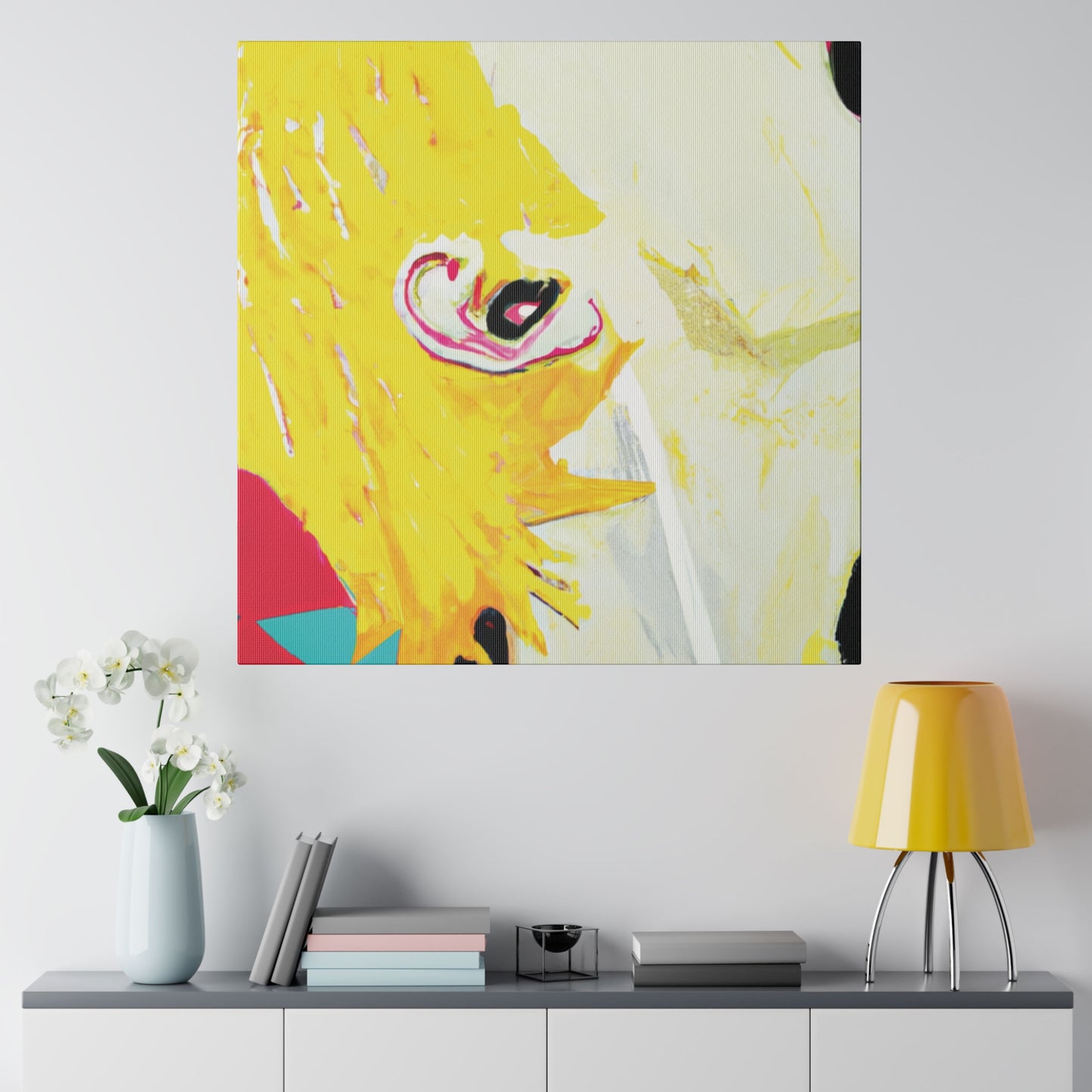 9196M - Rockstar Painting Print | Face | Abstract | Poster | Home Decor | Wall Art | Music Art | Canvas