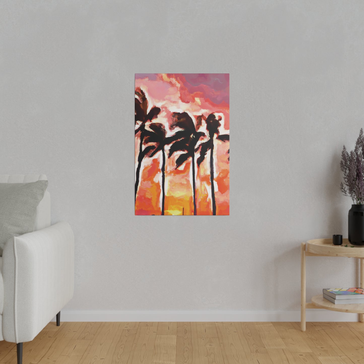 6129V - Miami Beach Sunset Painting Print | Miami | Beach | Sunset | Poster | Home Decor | Wall Art | Canvas