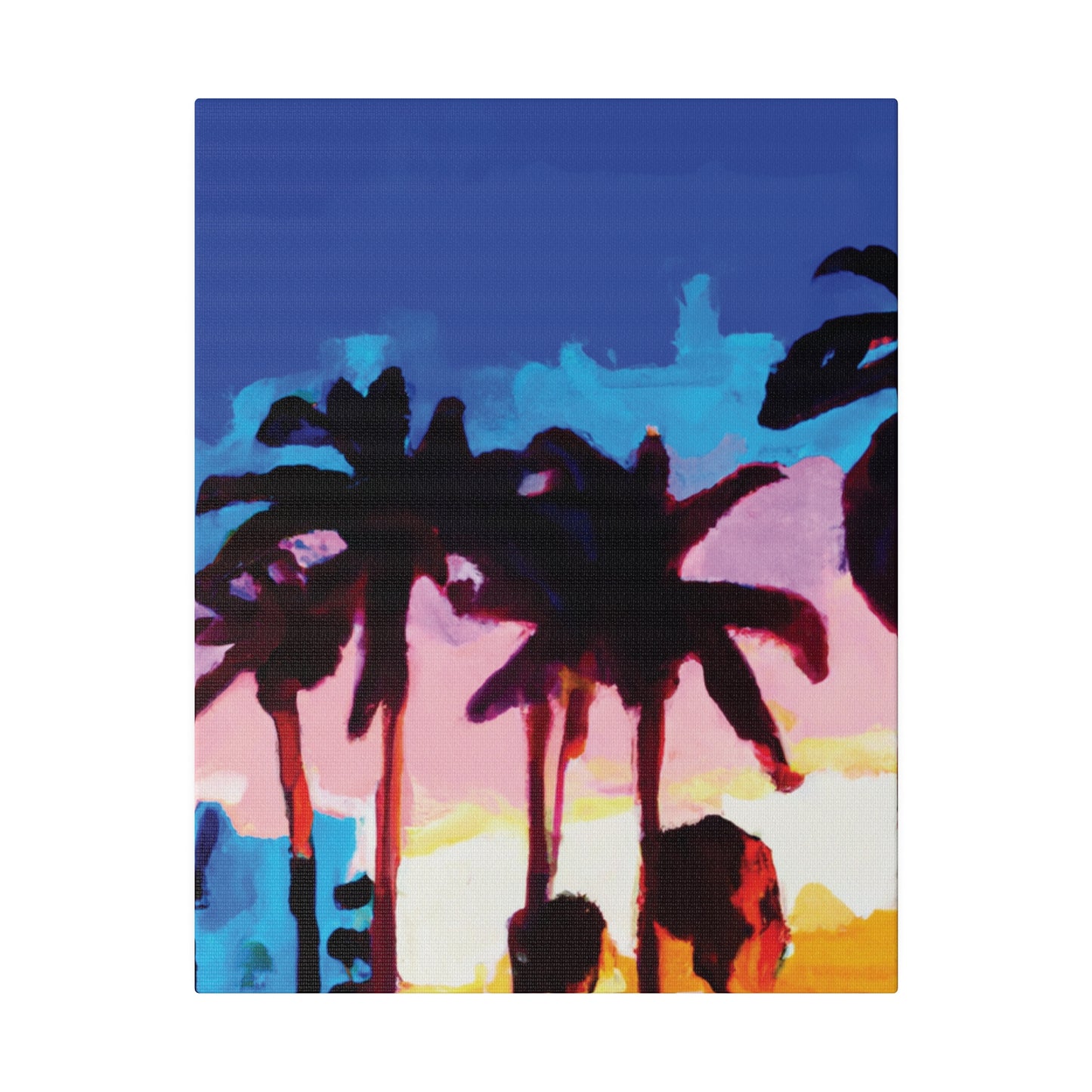 9453C - Miami Beach Sunset Painting Print | Miami | Beach | Sunset | Poster | Home Decor | Wall Art | Canvas