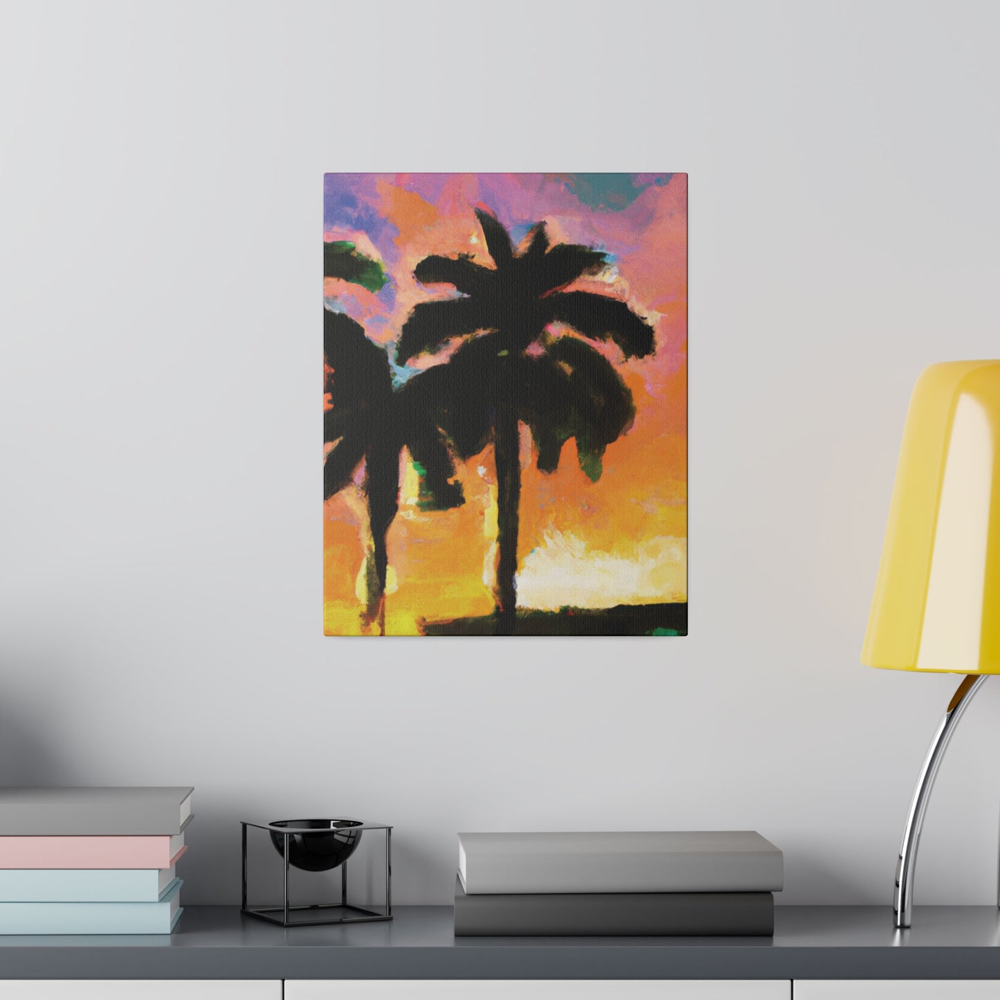 1532W - Miami Beach Sunset Painting Print | Miami | Beach | Sunset | Poster | Home Decor | Wall Art | Canvas