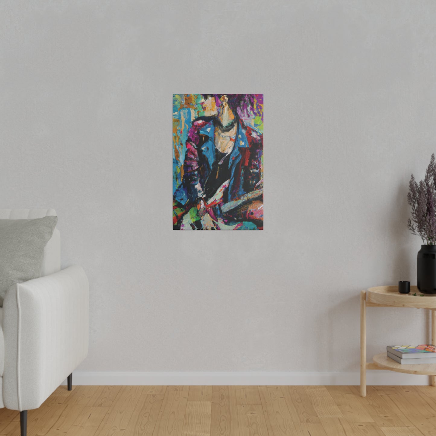 9653F - Rockstar Oil Painting Style Print | Poster | Home Decor | Wall Art | Music Art | Canvas