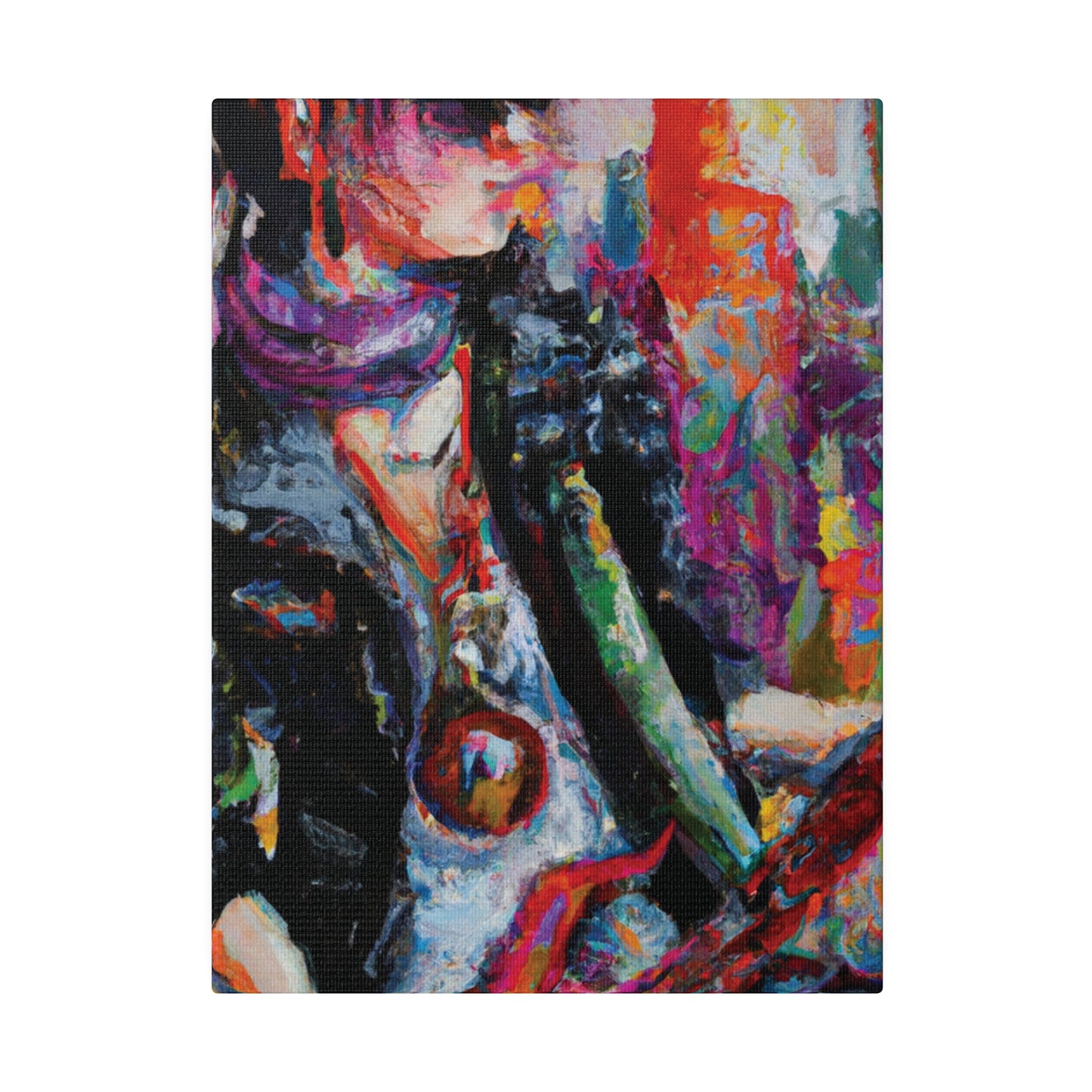 4532P - Rockstar Oil Painting Style Print | Poster | Home Decor | Wall Art | Music Art | Canvas