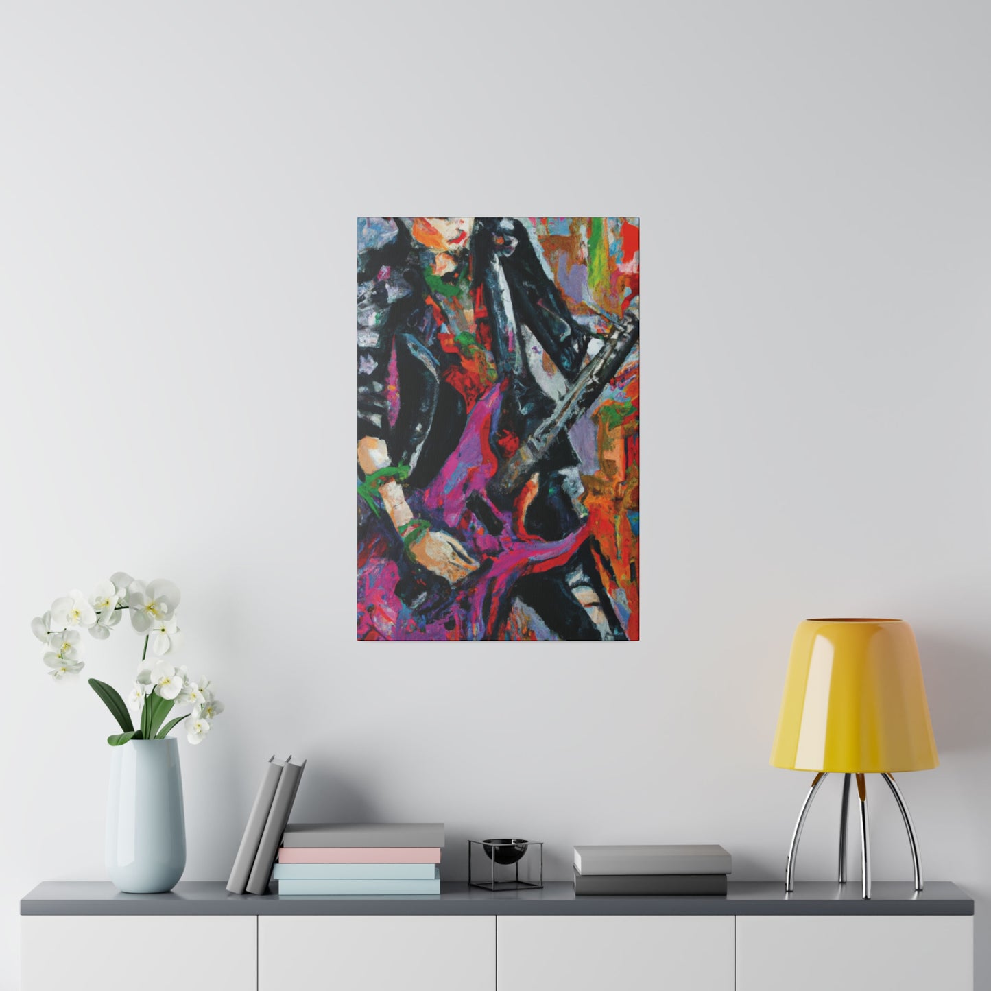 3622Z - Rockstar Oil Painting Style Print | Poster | Home Decor | Wall Art | Music Art | Canvas